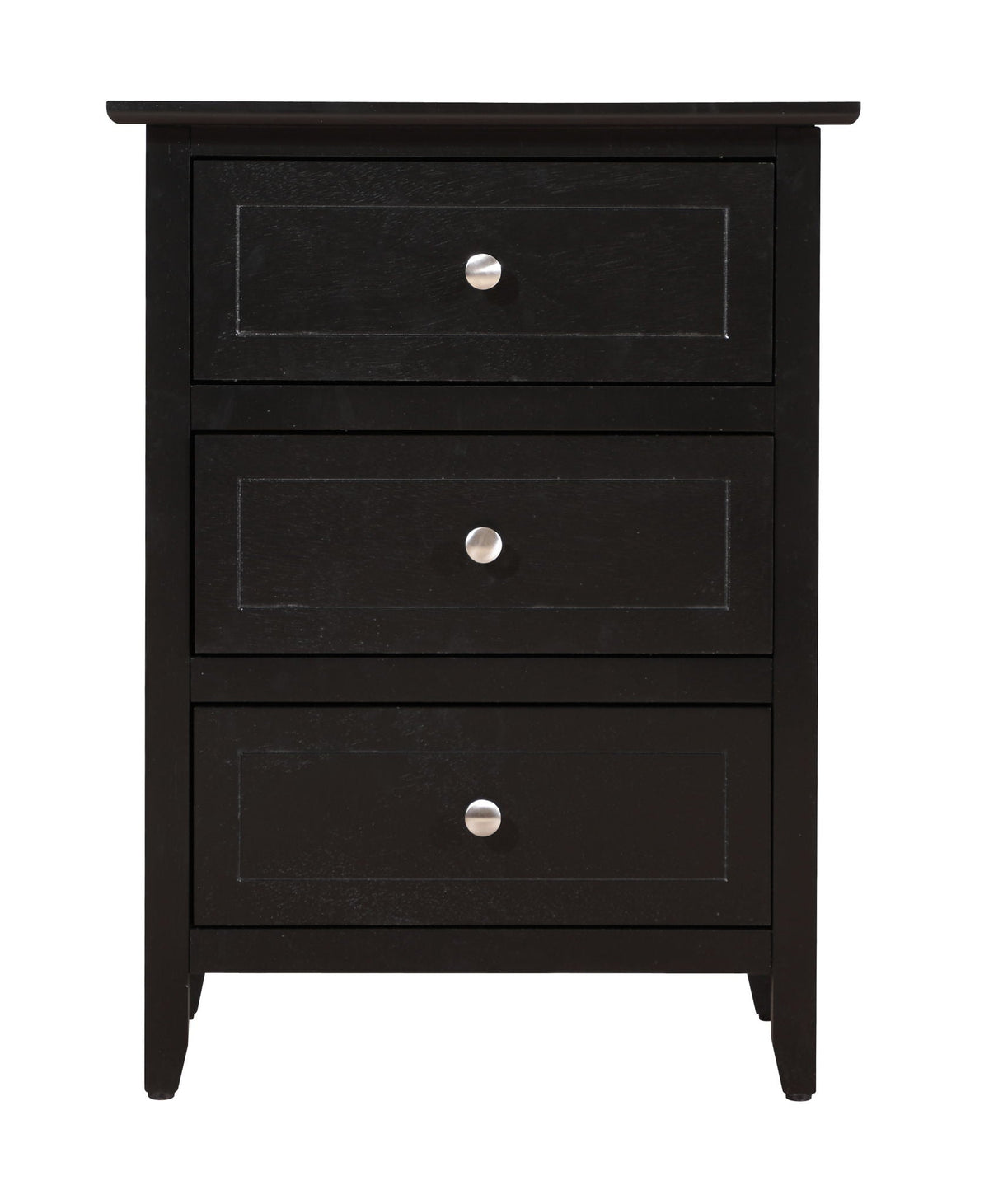 3 Drawer Nightstand with Real Wood Veneers - Multiple Colors, photo 10 of 32