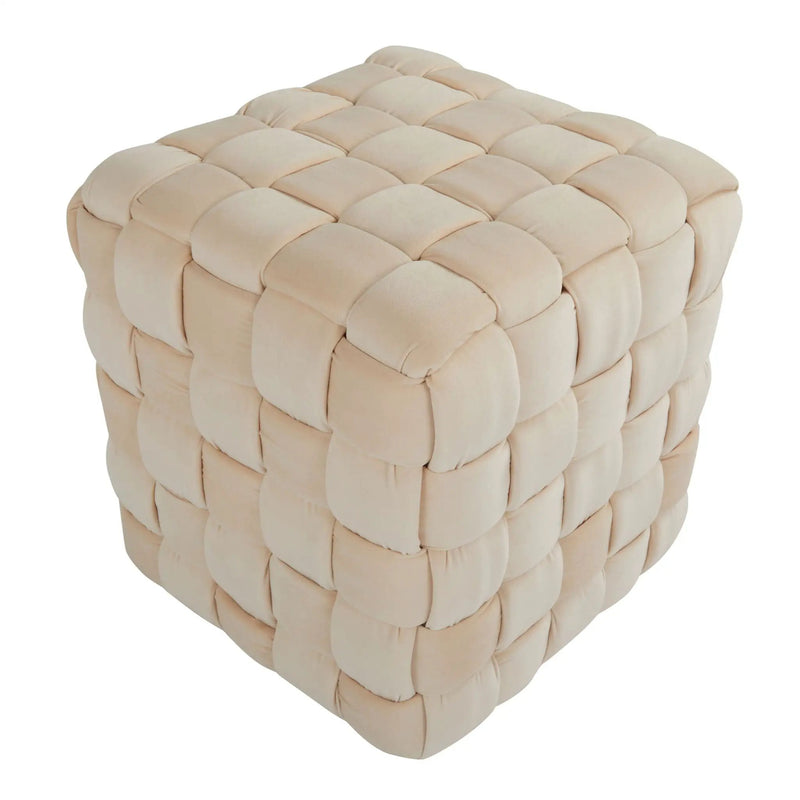 Square Braided Ottoman - by Unique Piece Furniture