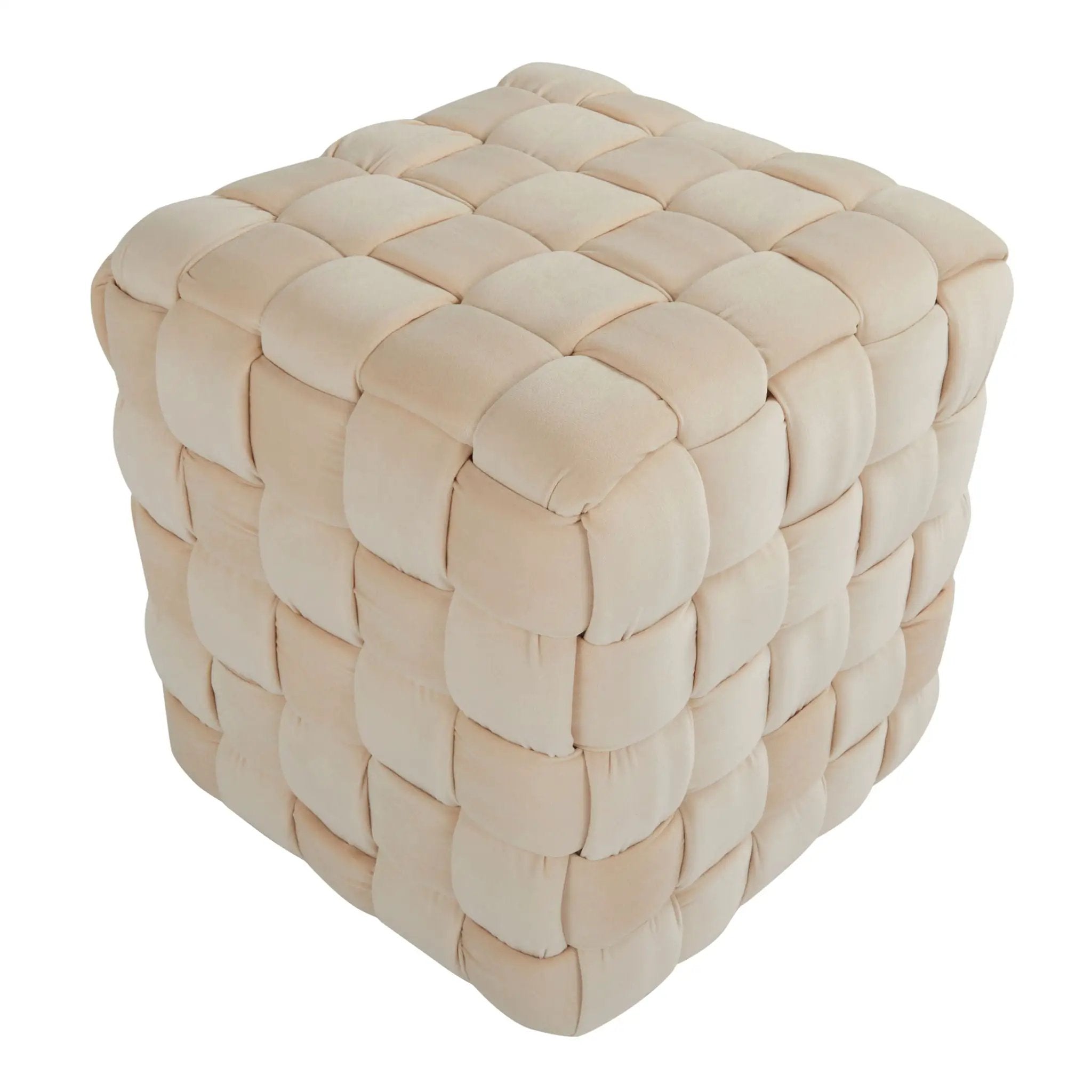 Square Braided Ottoman - by HouseOfZazla