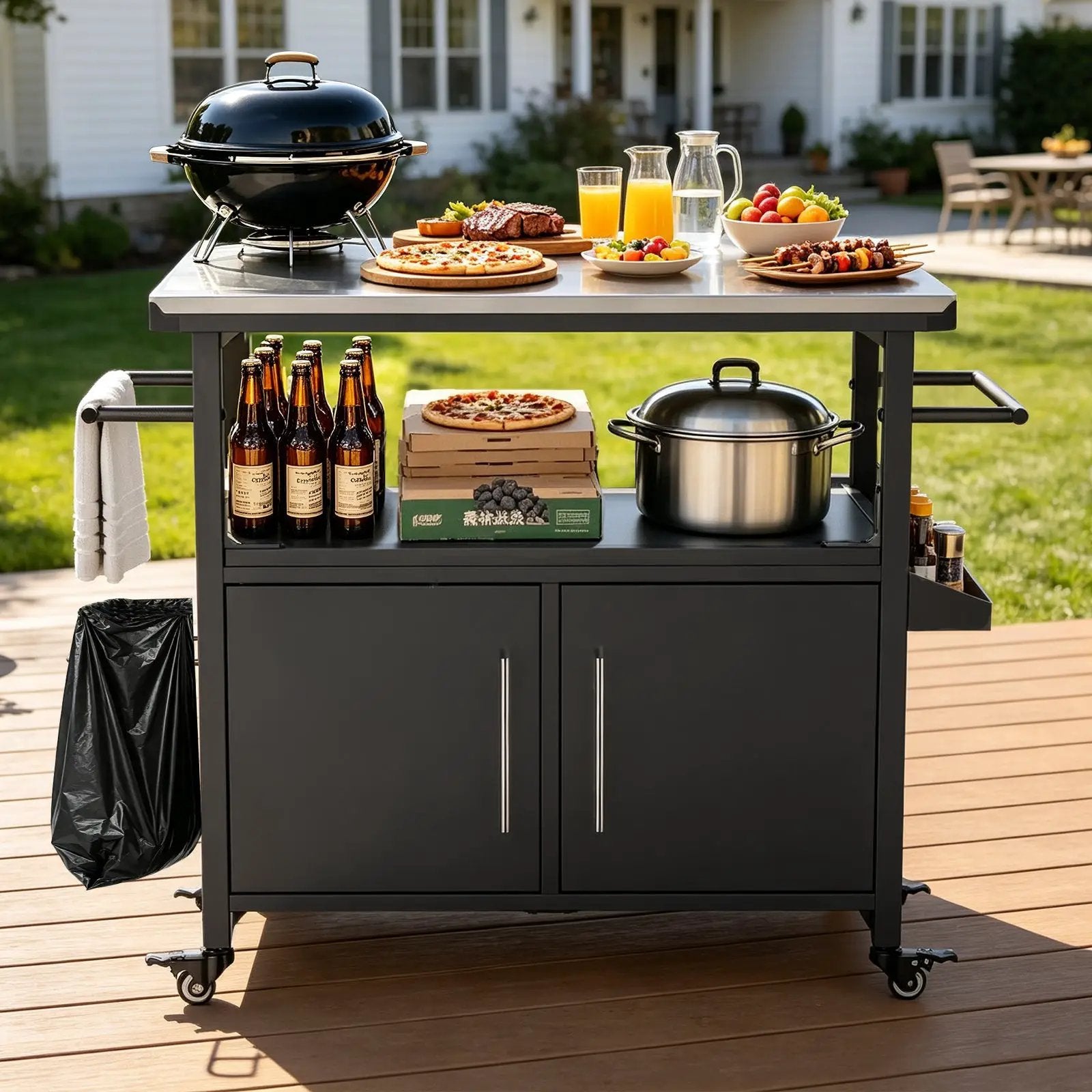 Outdoor Grill Cart with Patio Furniture by HouseOfZazla