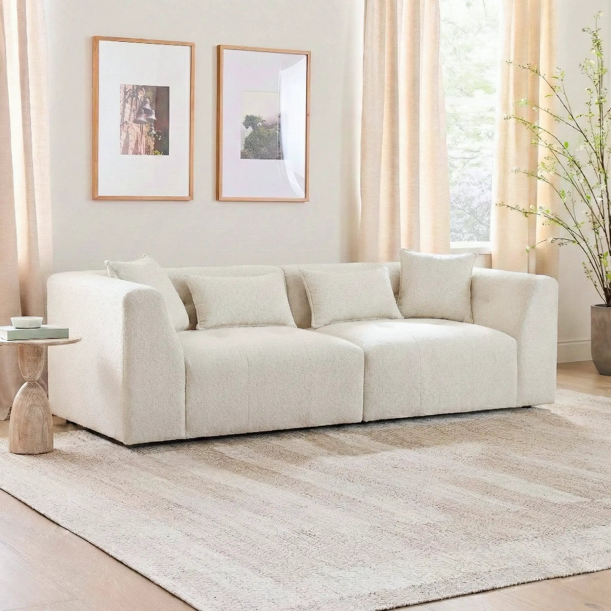 Jefferson Soft Chenille Modern Sofa by HouseOfZazla