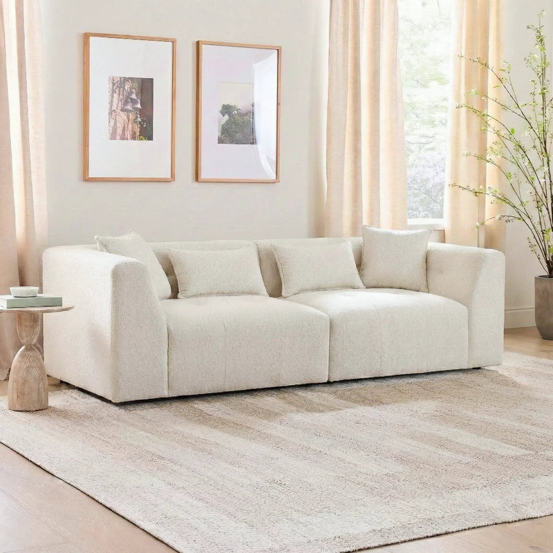 Jefferson Soft Chenille Modern Sofa by HouseOfZazla