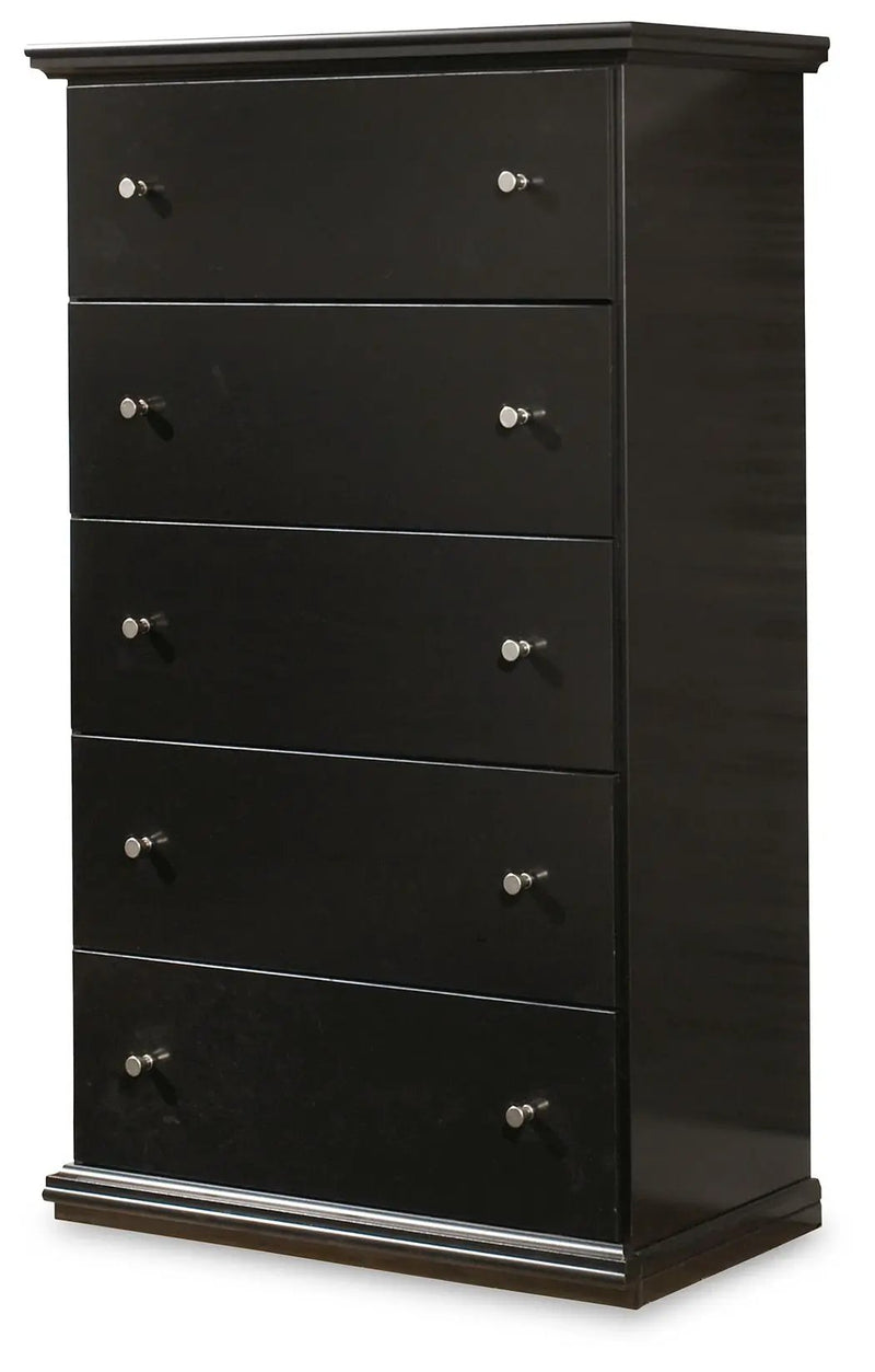 Maribel - Five Drawer Chest - Black by Unique Piece Furniture