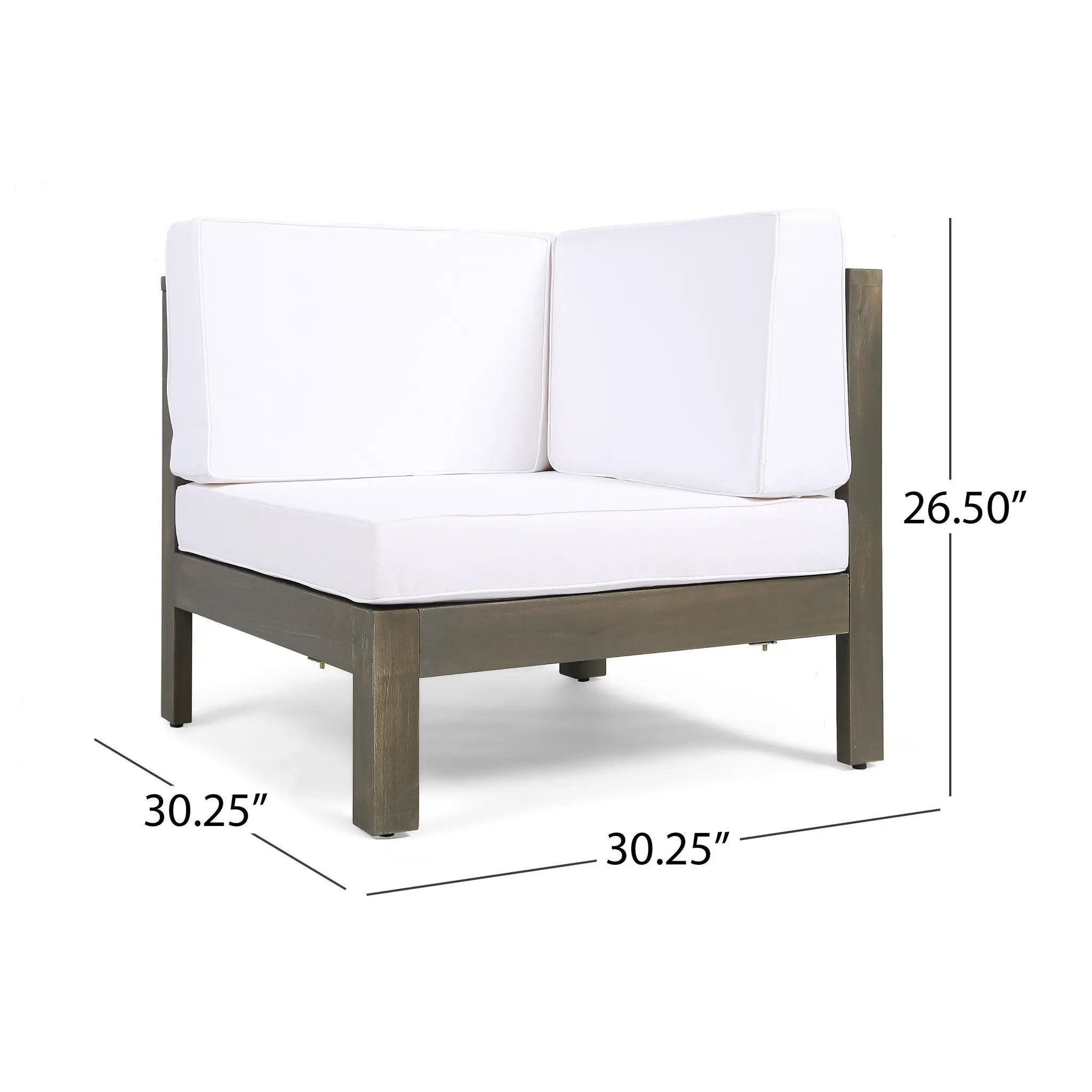 OANA 5-Piece V Shape Sofa Set, White by HouseOfZazla
