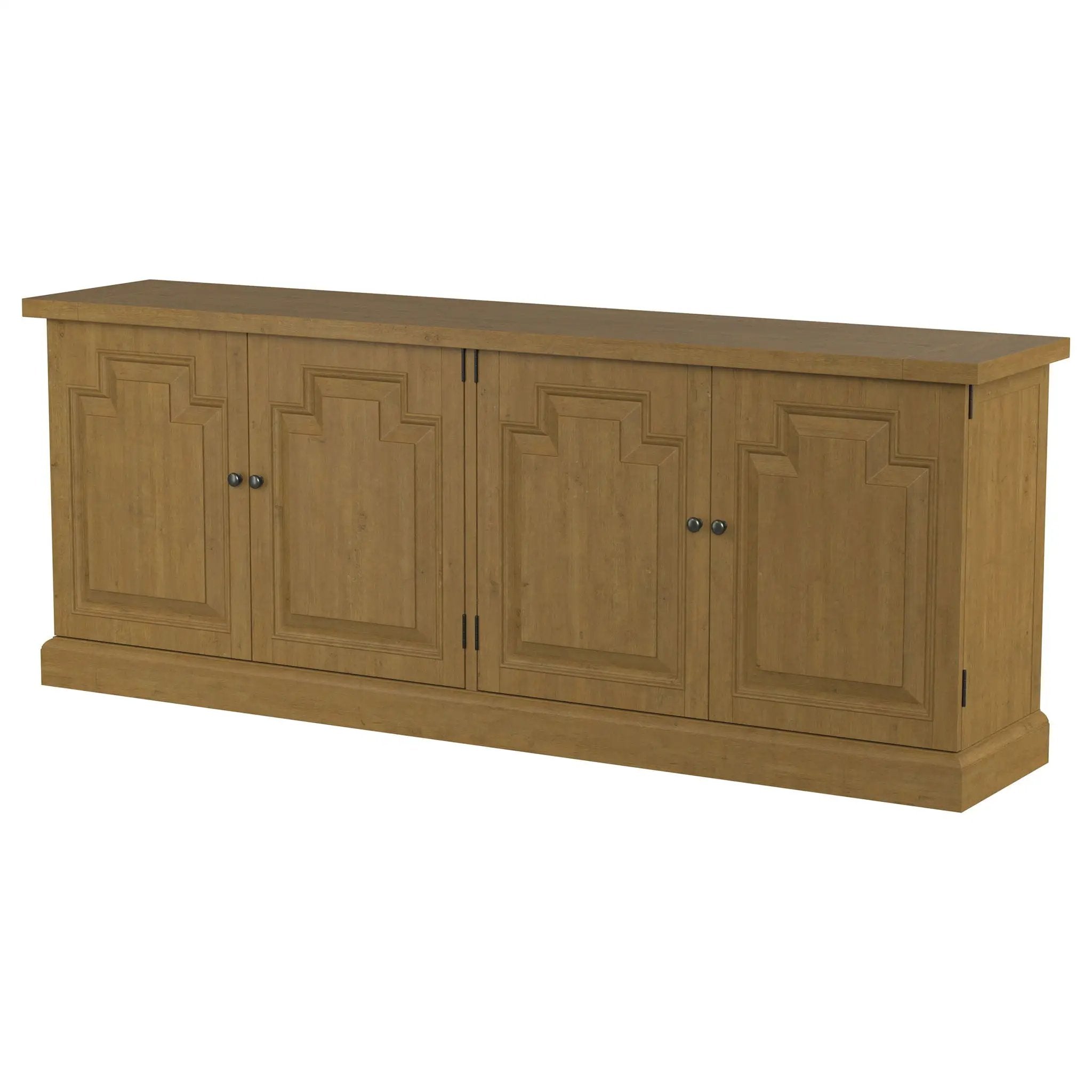Florence 4-door Dining Sideboard Buffet Cabinet Rustic Honey by Unique Piece Furniture