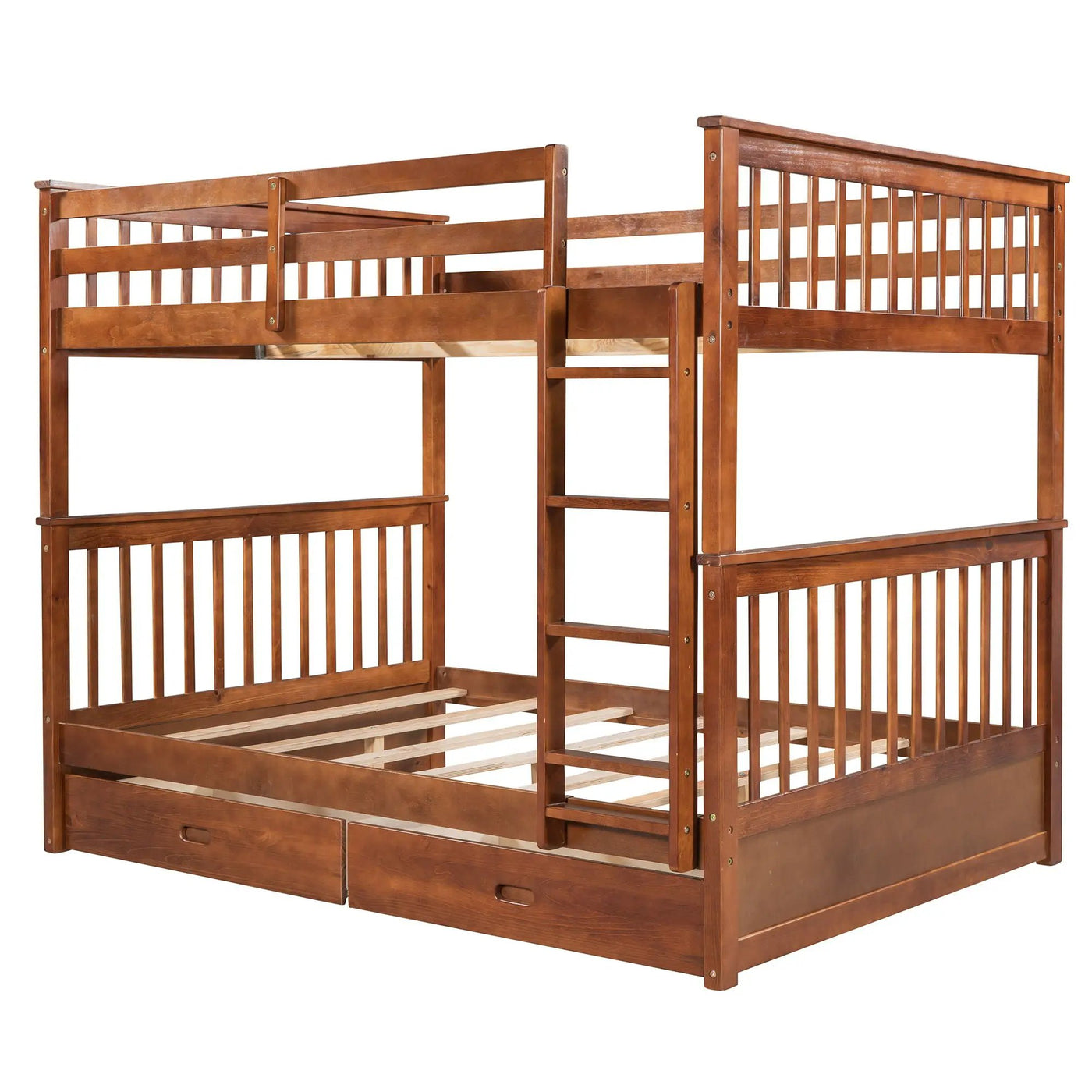 Bunk Bed With Ladders And 2 Storage Drawers by Unique Piece Furniture