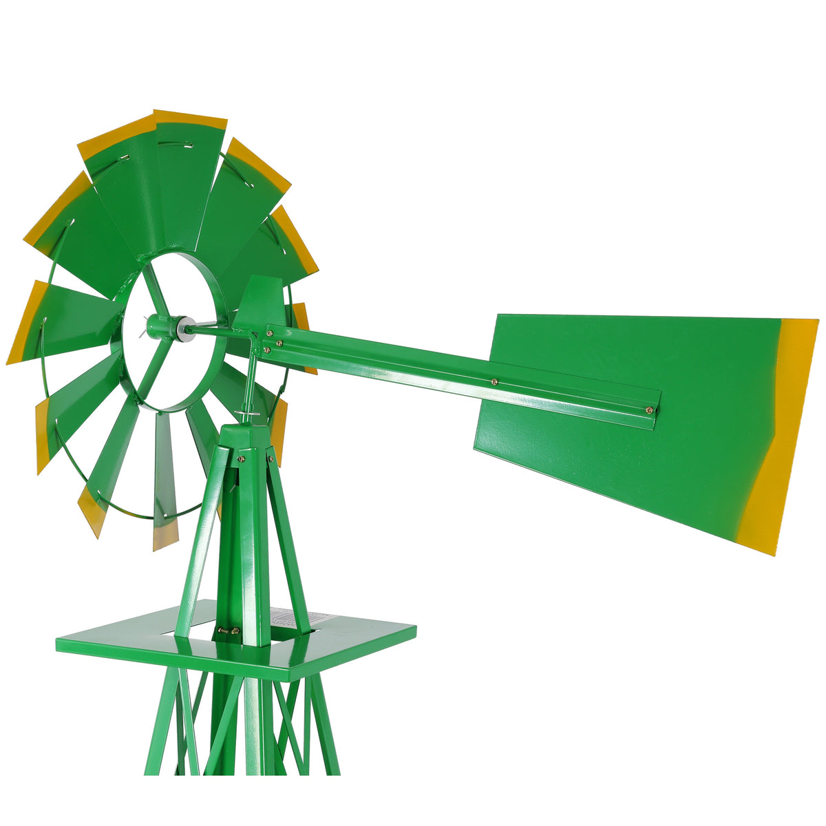 8FT Decorative Garden Windmill with Heavy Duty Steel Frame - Metal, photo 4 of 8