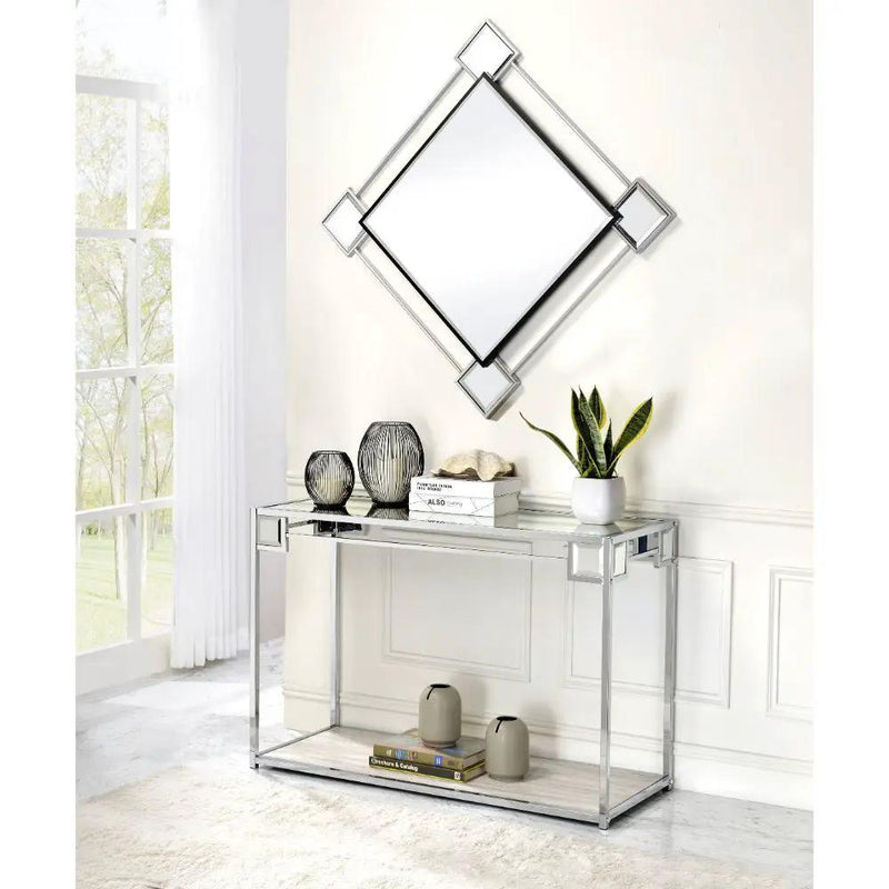 Asbury - Accent Mirror - Mirrored & Chrome by Unique Piece Furniture