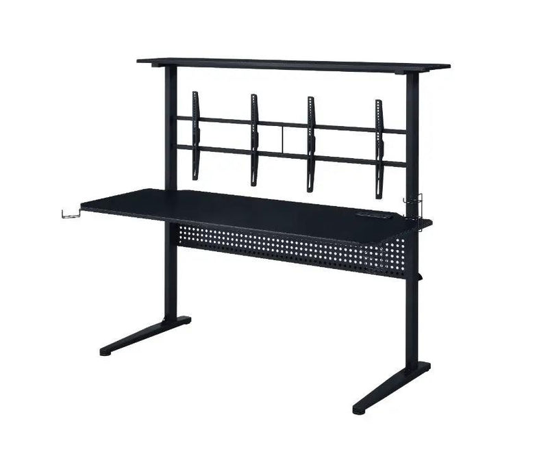 Canzi - Gaming Desk With USB - Black by Unique Piece Furniture