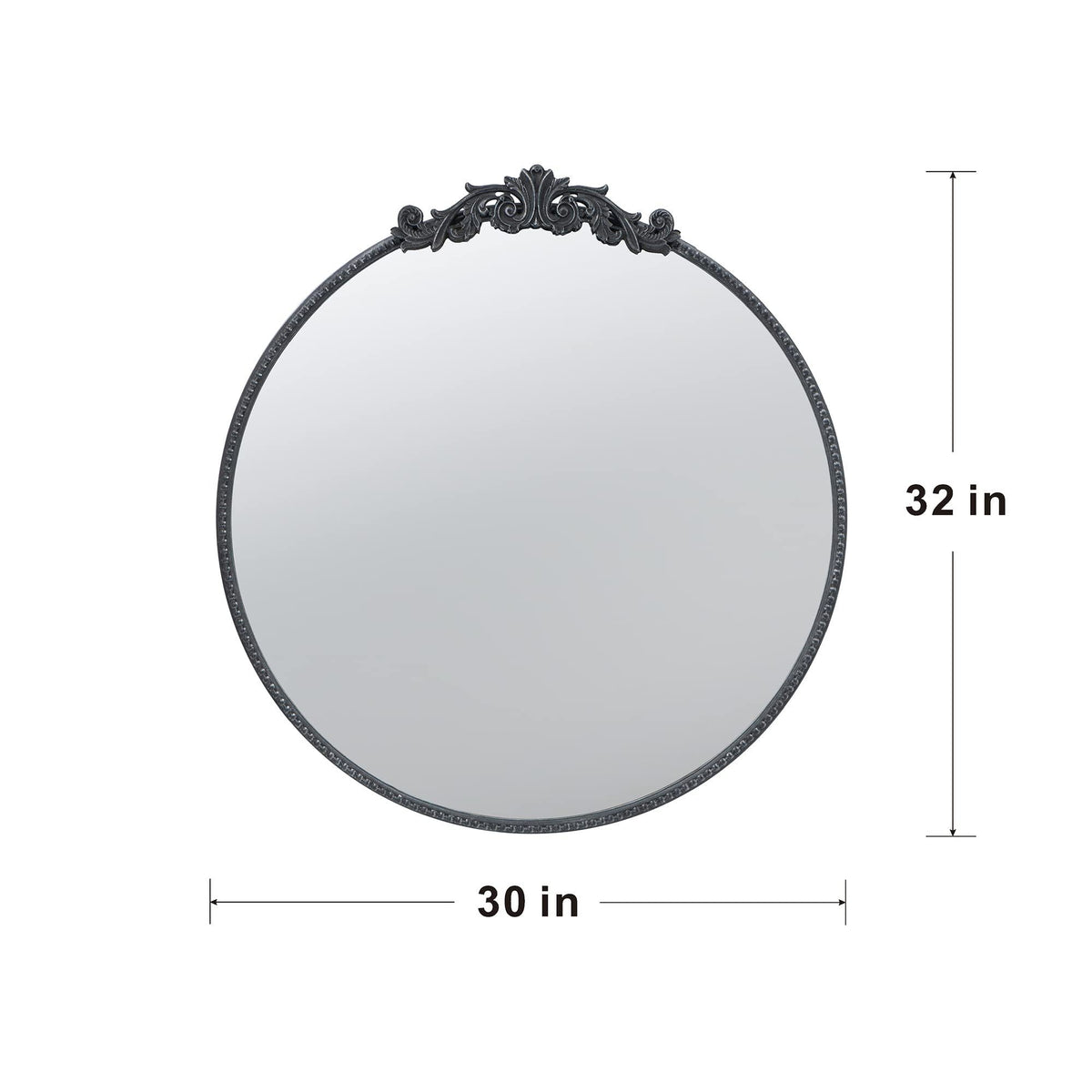 Classic Design Wall Mirror with Baroque-Inspired Frame – Gold or Black, photo 11 of 31