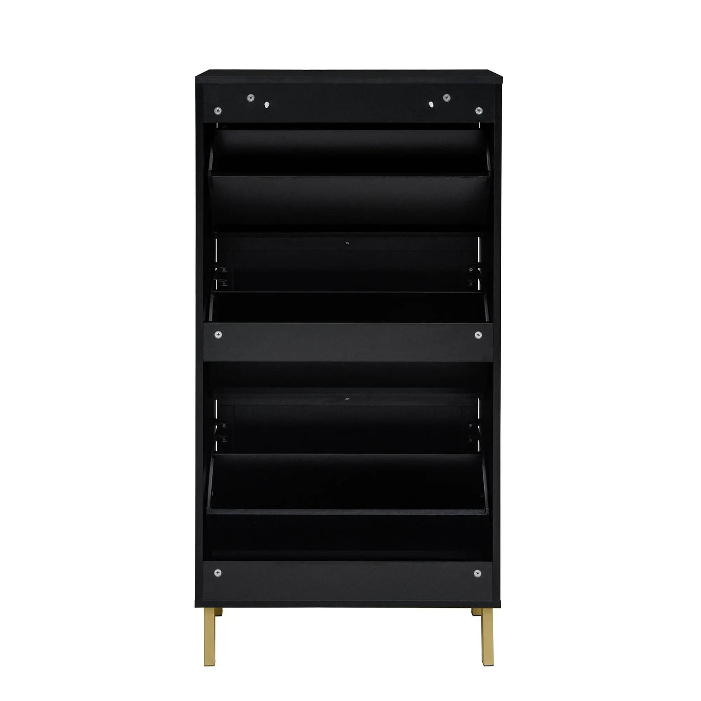 Modern Rattan 3 Door Shoe Rack Cabinet for Entryway by HouseOfZazla