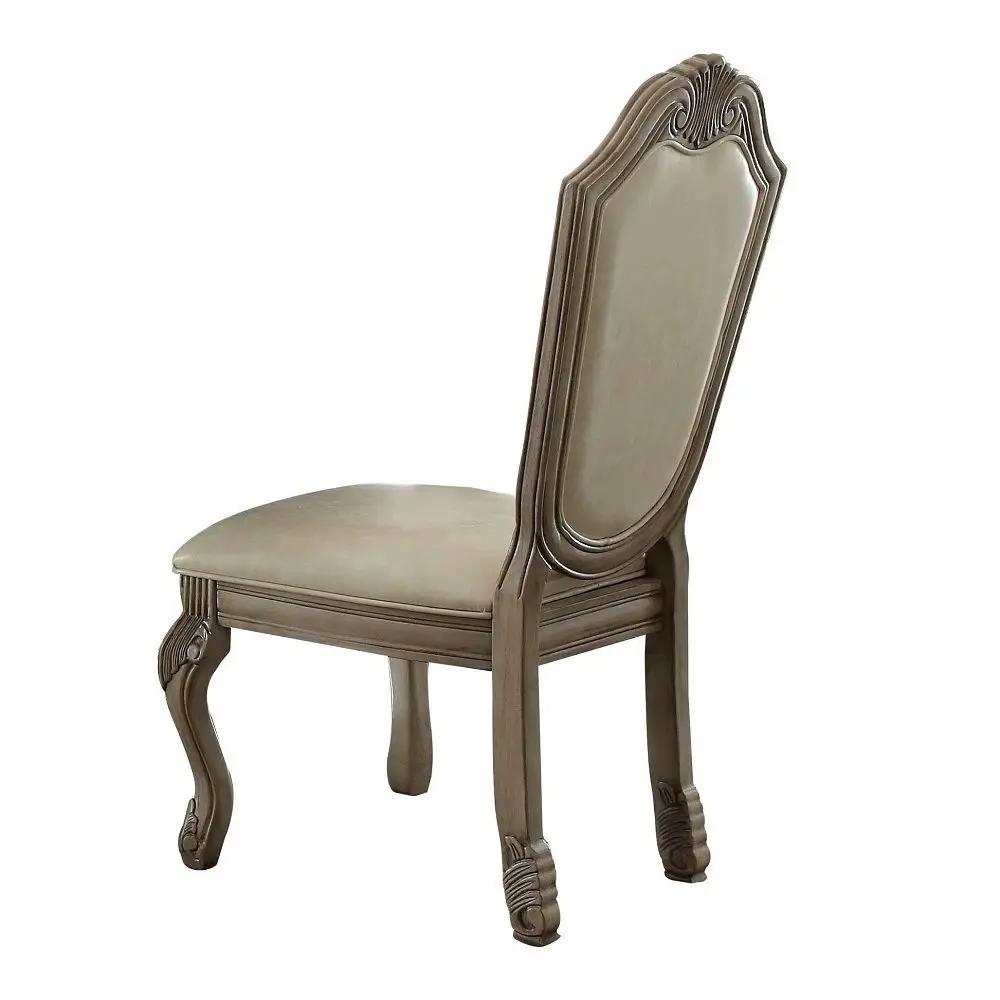 Chateau De Ville - Side Chair (Set of 2) - Synthetic Leather & Antique White by Unique Piece Furniture