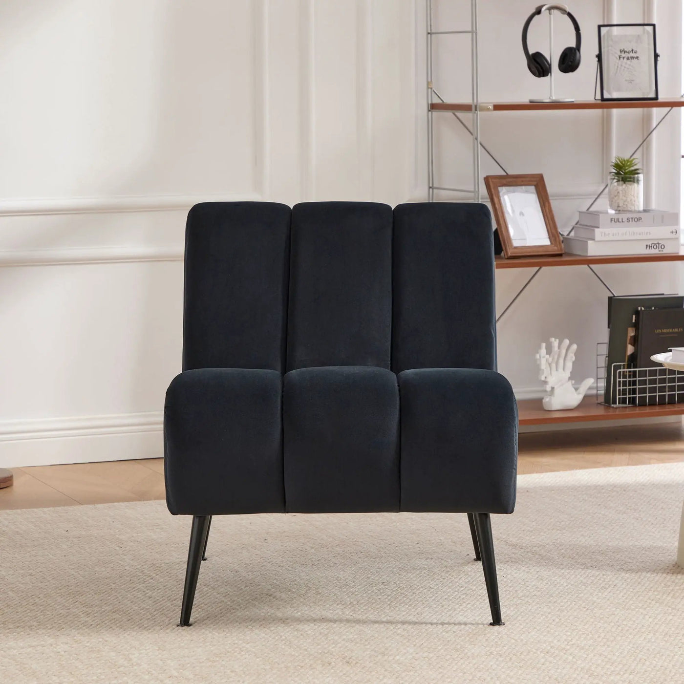 Upholstered Armless Chair For Living Room by HouseOfZazla