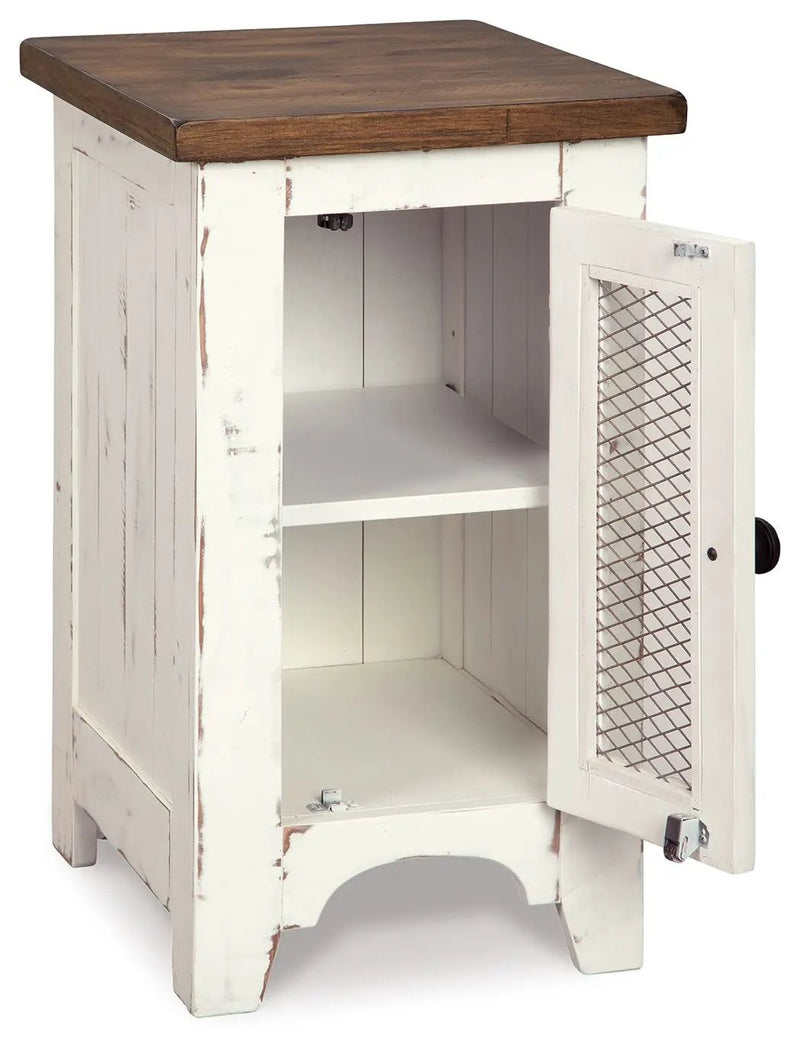Wystfield - Chair Side End Table - White / Brown by Unique Piece Furniture