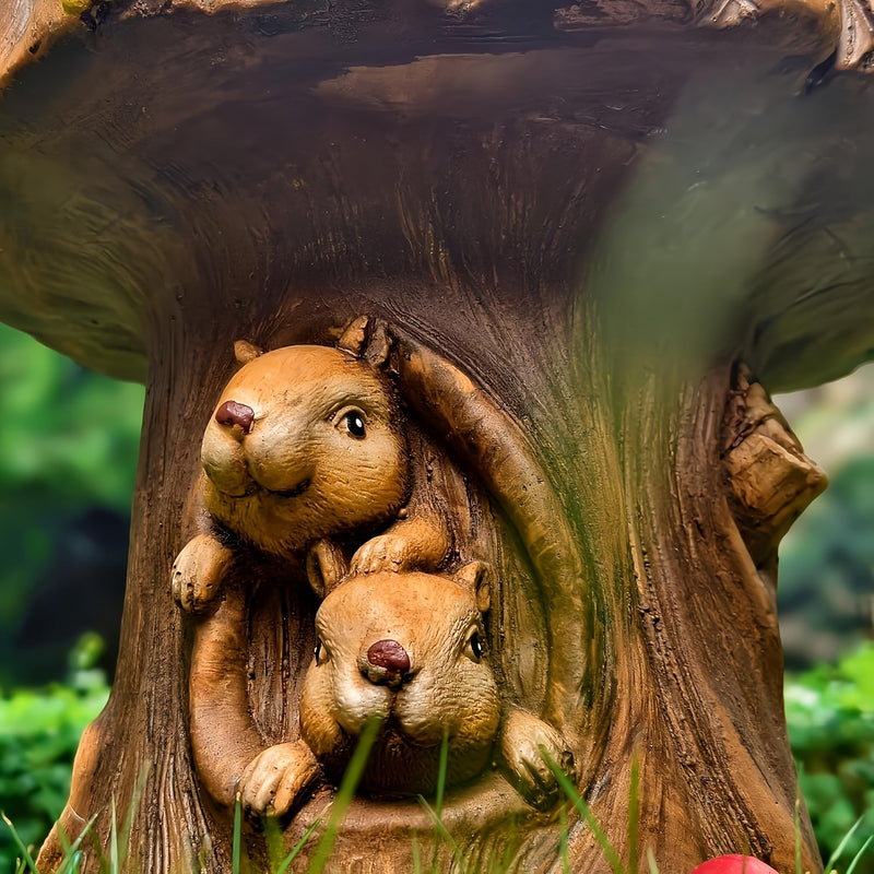 12.6" Resin Squirrel Garden Chair by HouseOfZazla