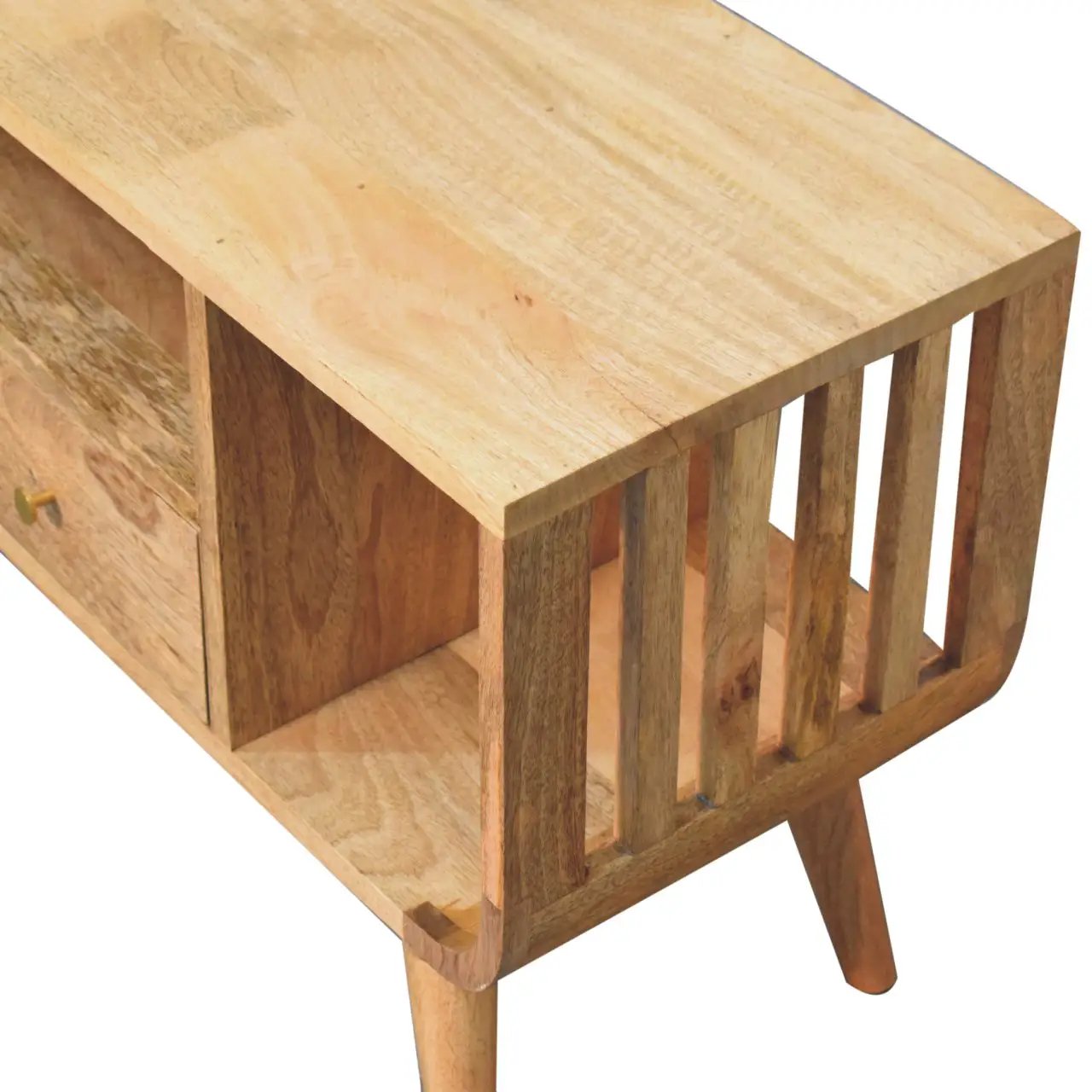 Solid Wood Soba Nordic Media Unit by HouseOfZazla