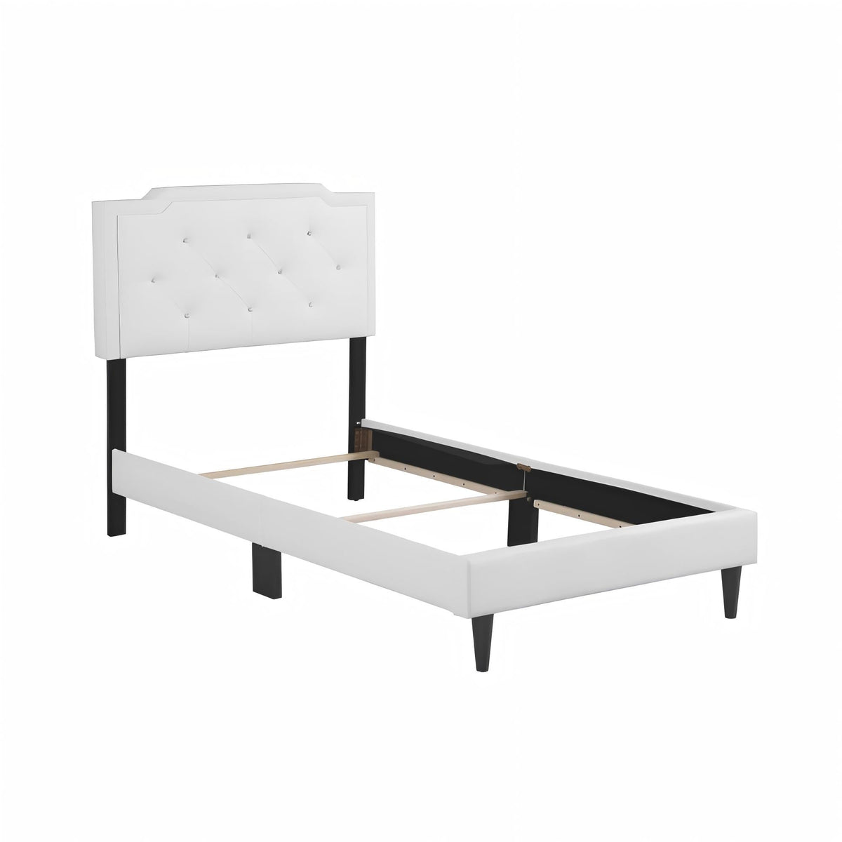 Button Tufted Upholstered Bed with Charming Design - Multiple Colors, photo 38 of 40