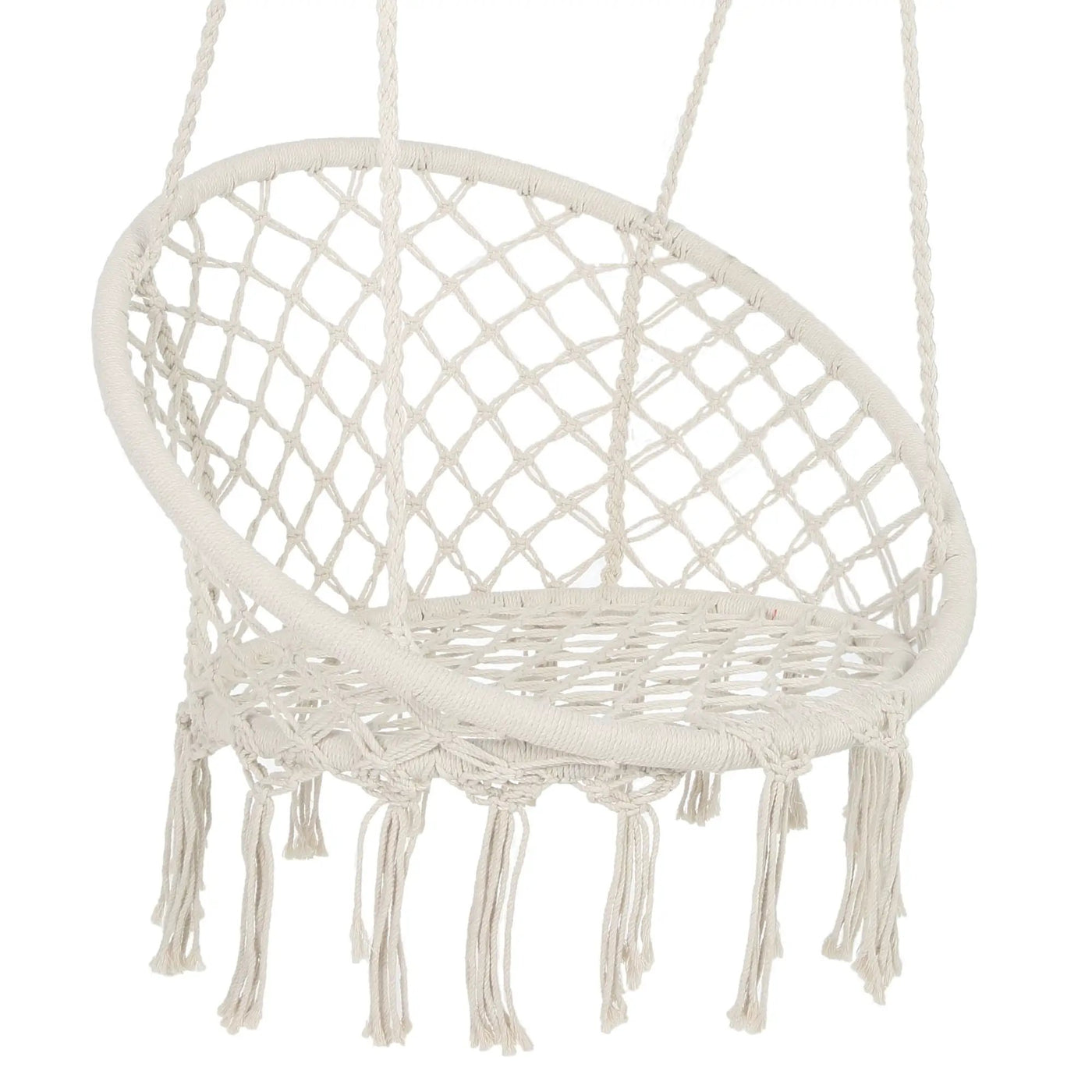 Macrame Hanging Hammock Chair, Rope Swing For Indoor And Outdoor Use by Unique Piece Furniture