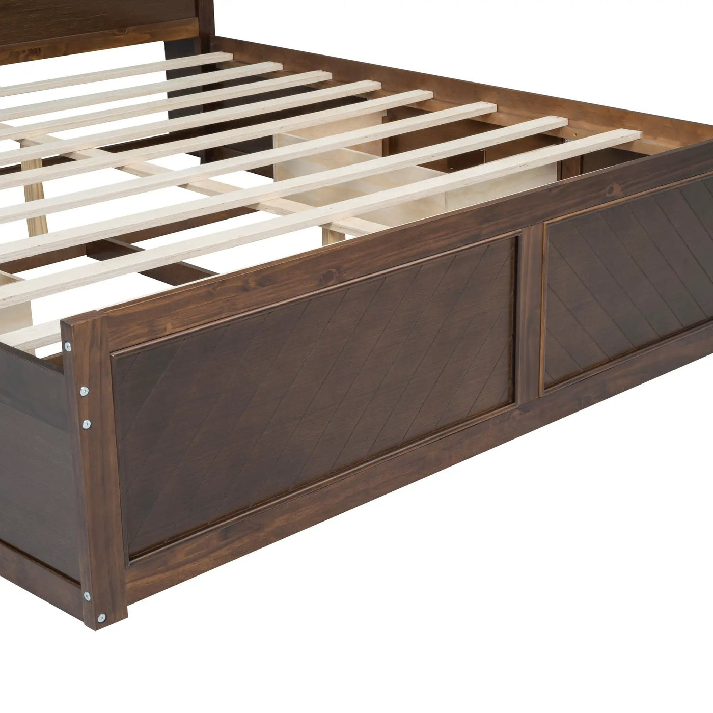 Platform Bed With Multi Storage Headboard, USB And Drawers by HouseOfZazla