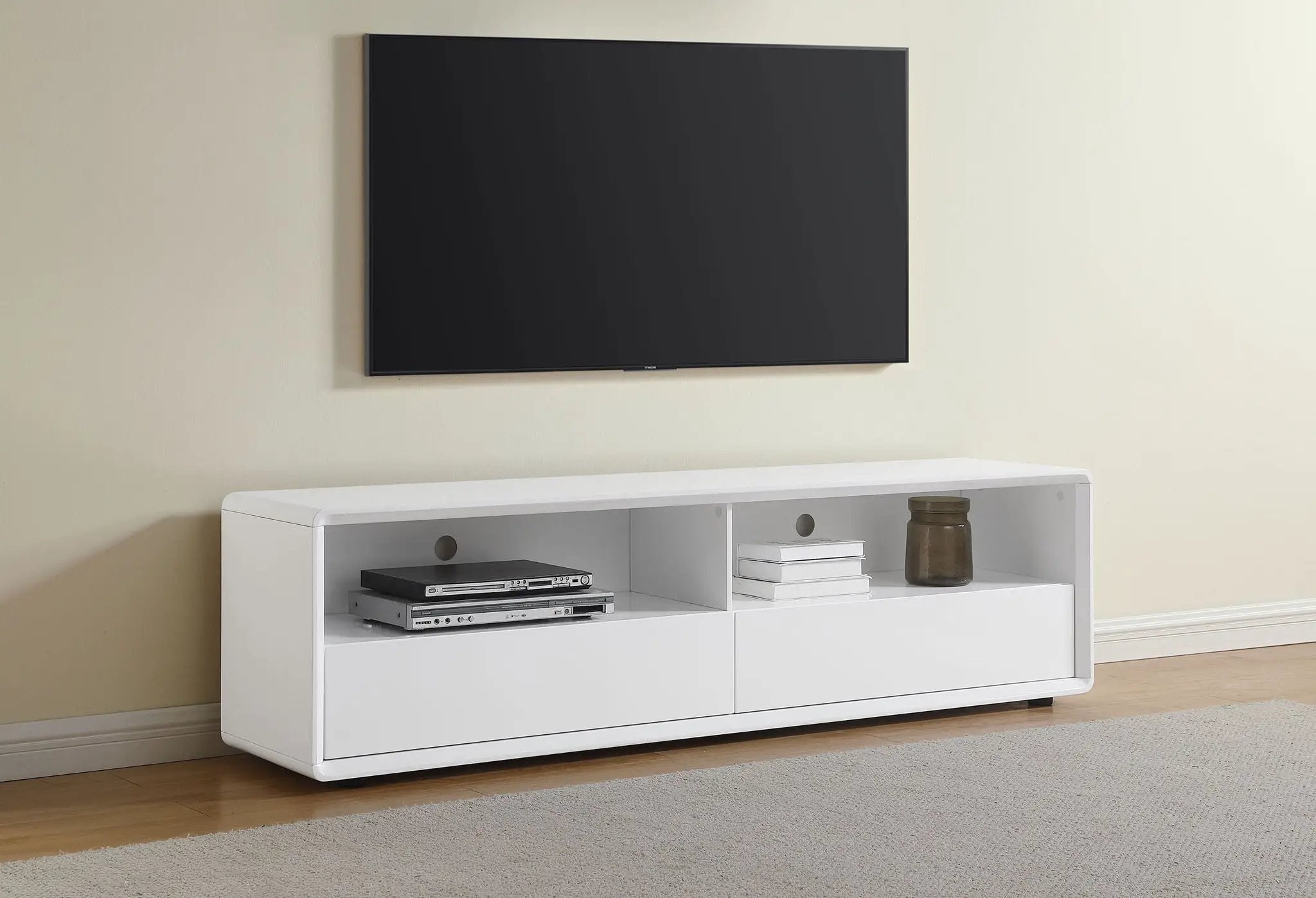 Ellice 71-inch TV Stand Media Console White by Unique Piece Furniture