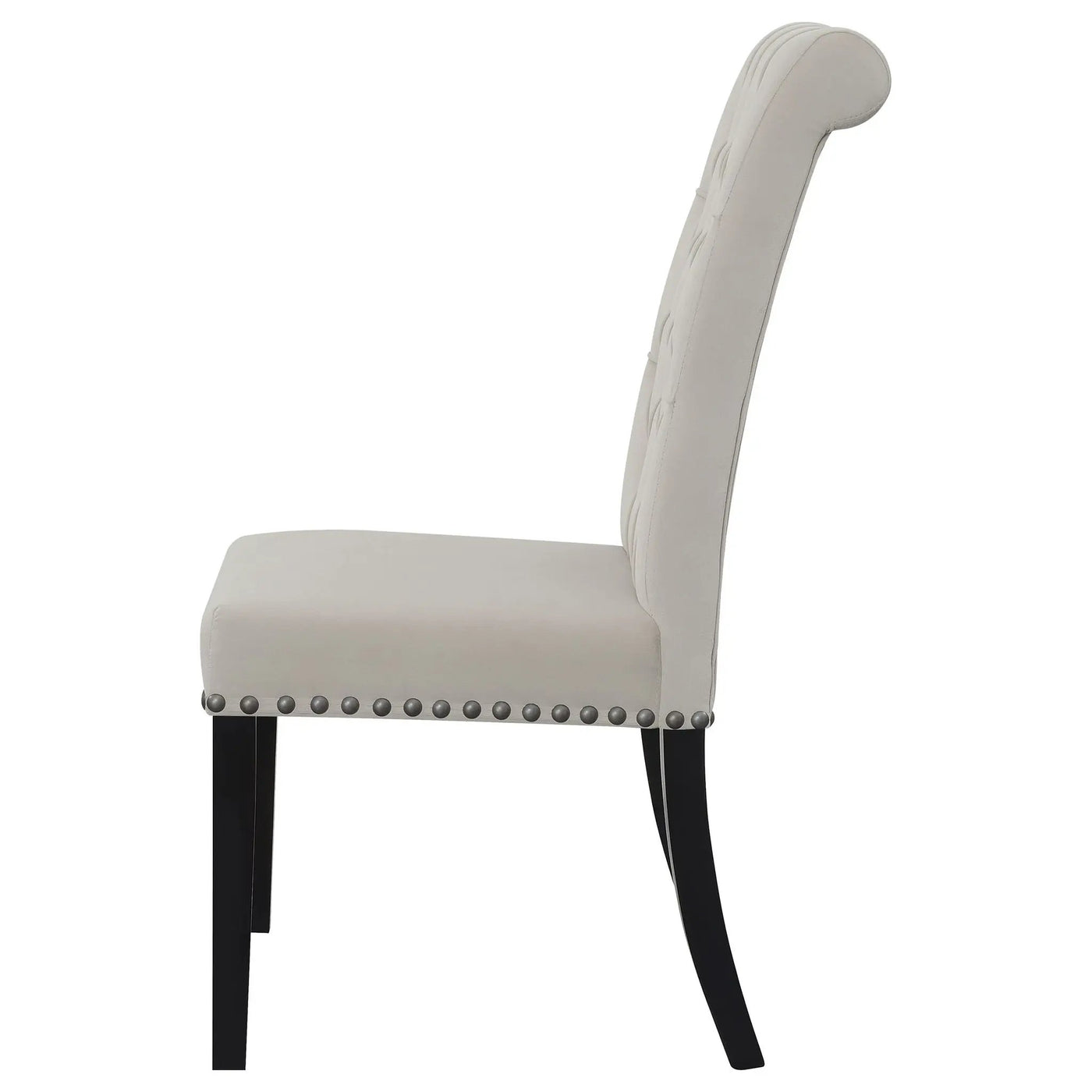 Tufted Rolled Backrest Side Chairs (Set of 2) by HouseOfZazla