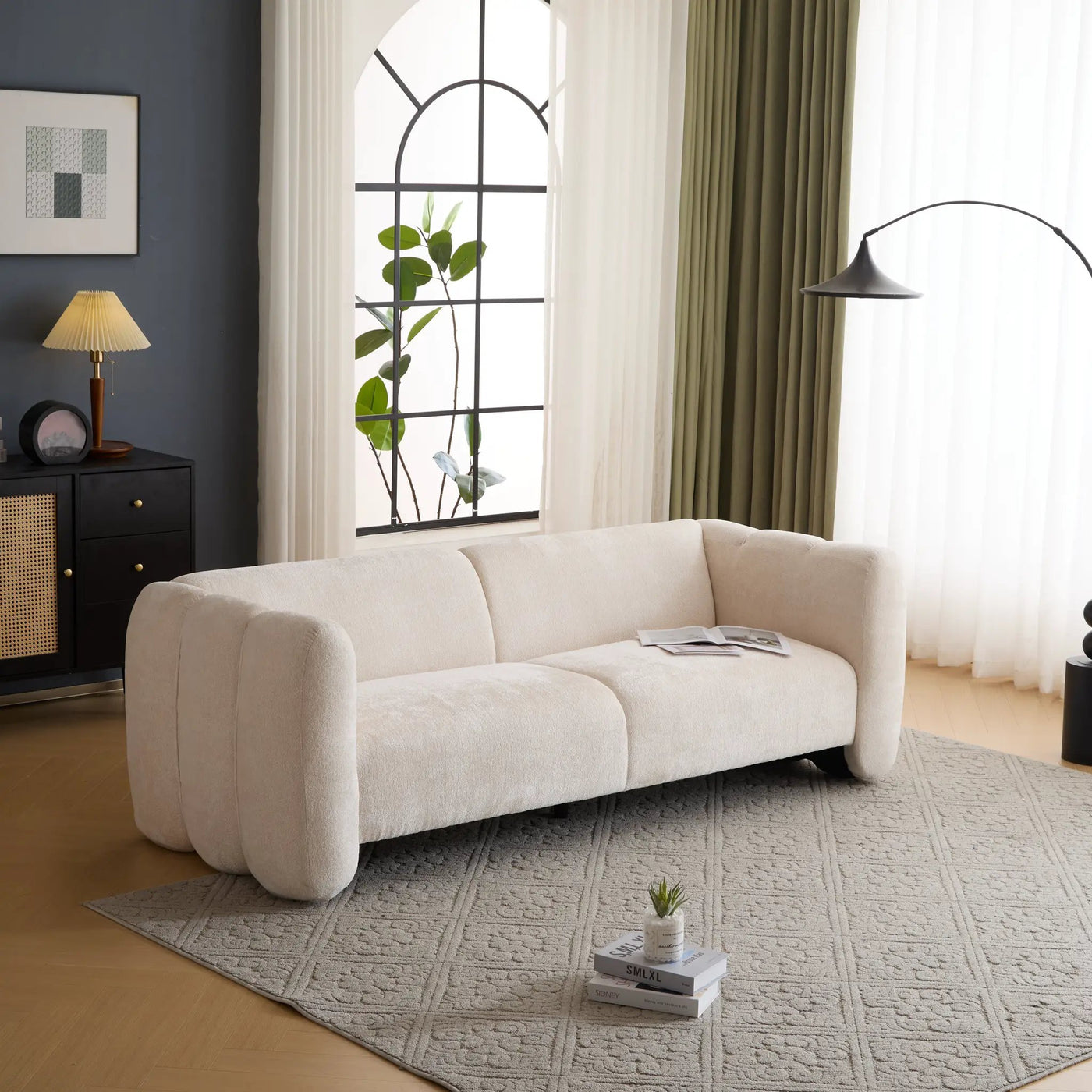 Tonson 83" 3-Seater Boucle Sofa by HouseOfZazla