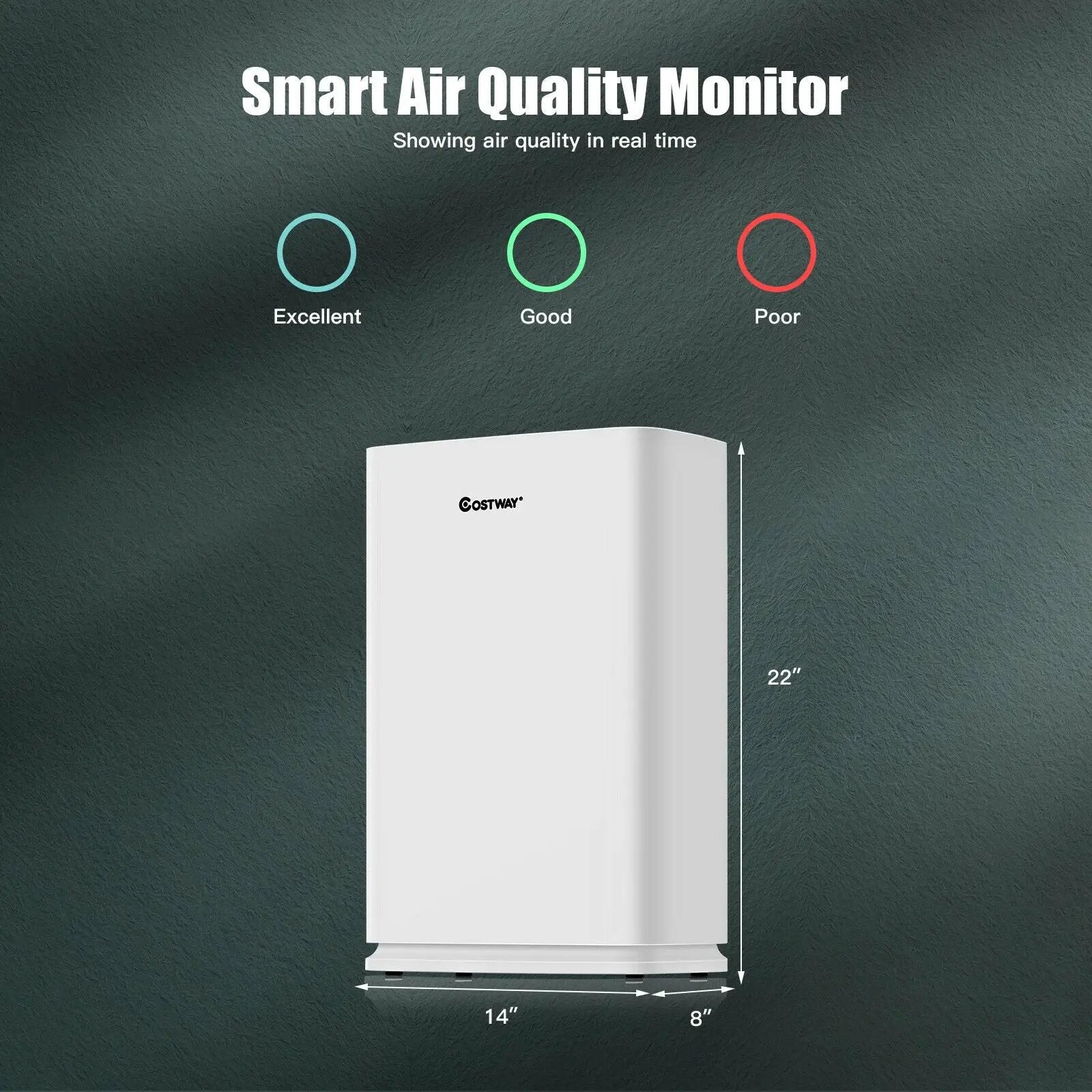 800 sq.ft Air Purifier True HEPA Filter Carbon Filter Air Cleaner Home Office by DirectDeals