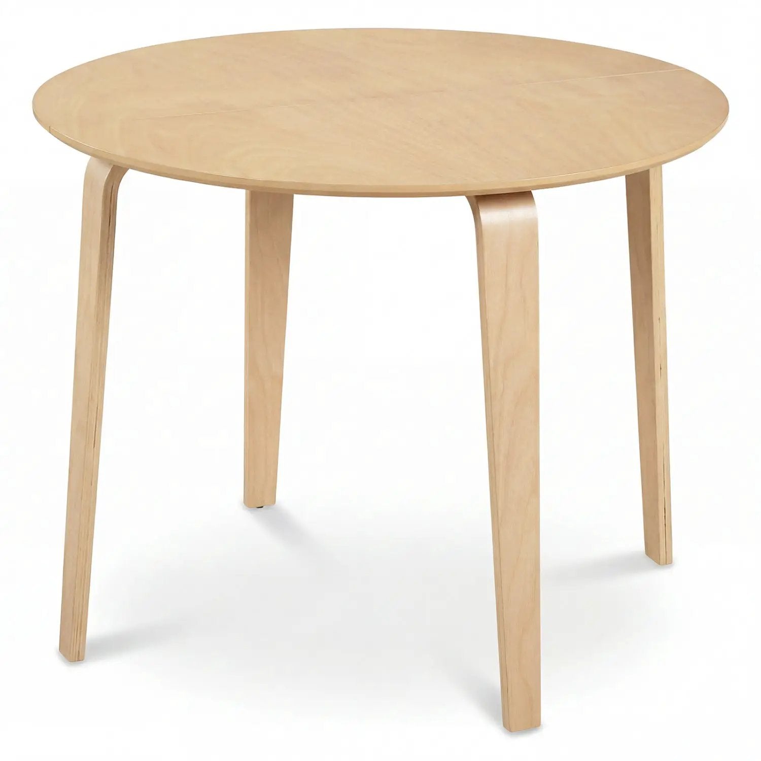 37.5" Round Dining Table with Rubber Wood Legs for Small Space by DirectDeals