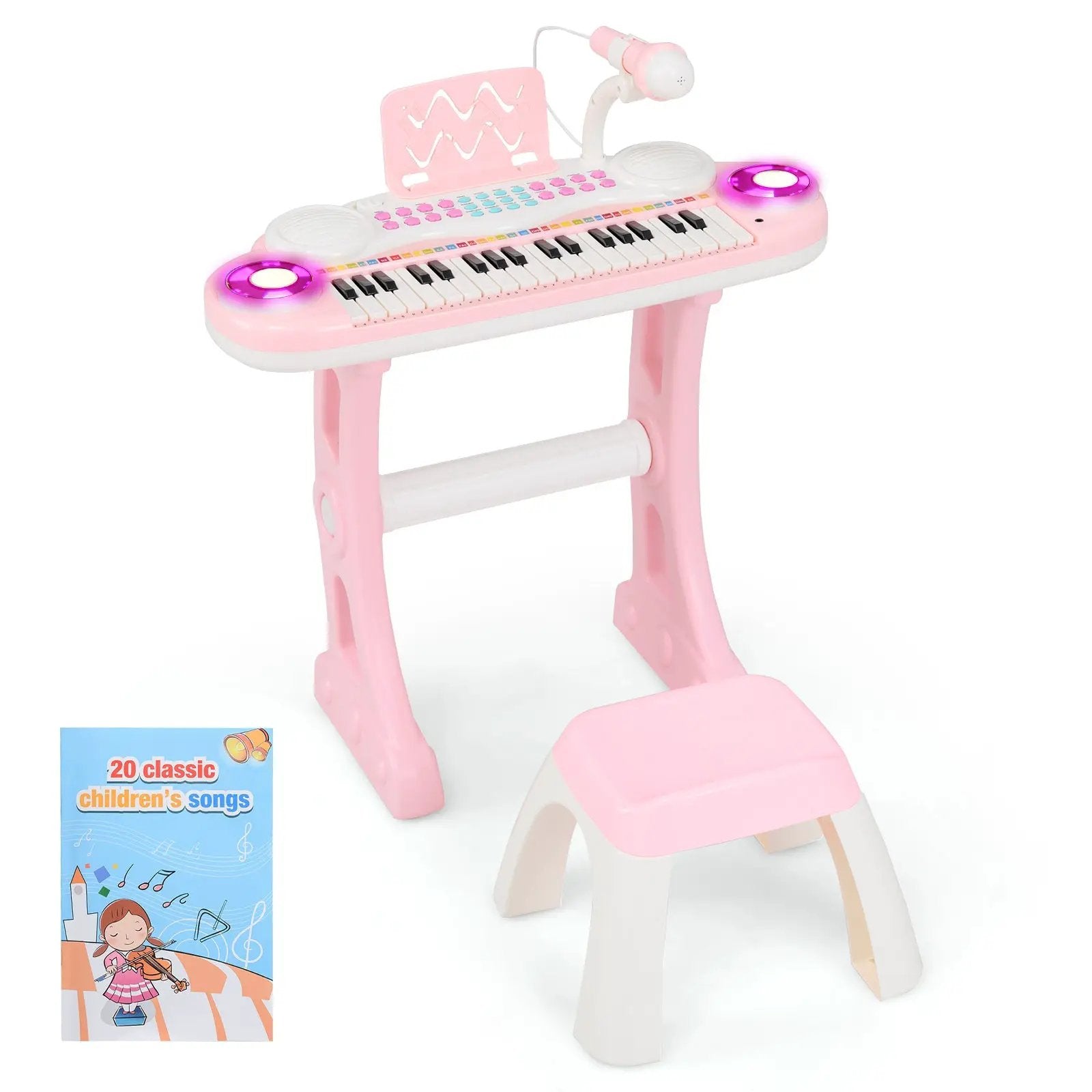 37-key Kids Electronic Piano Keyboard Playset by DirectDeals