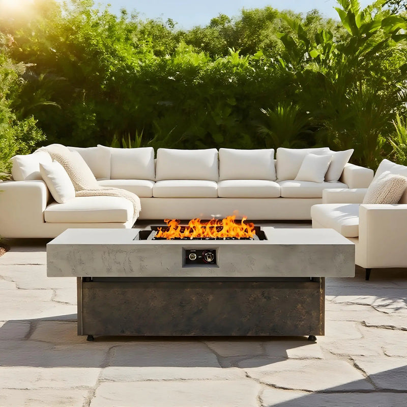 Tabletop Propane Fire Pits - 56 x 23 in by HouseOfZazla