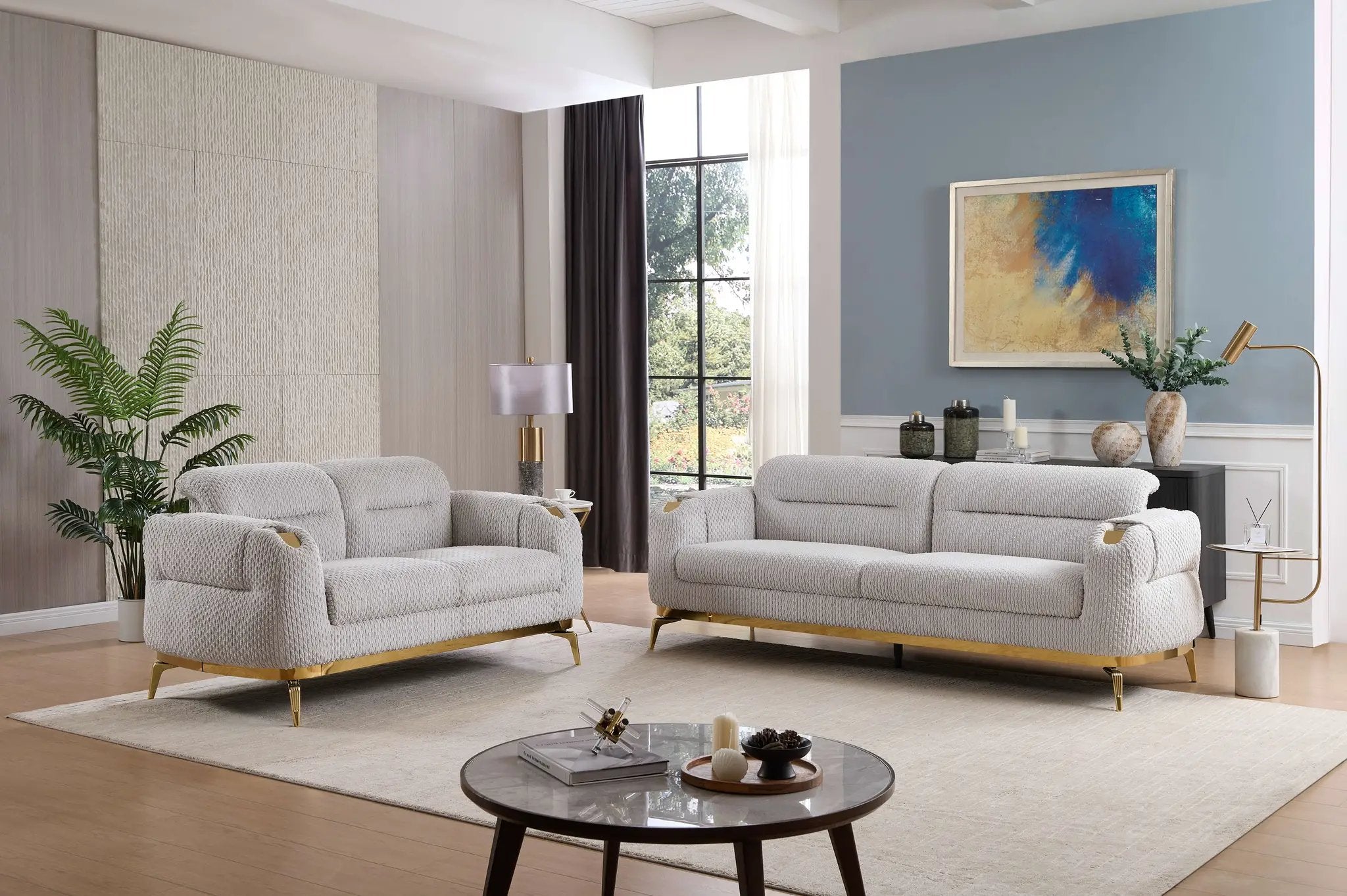 Zoe Modern Style 2PC Living Room Set by HouseOfZazla