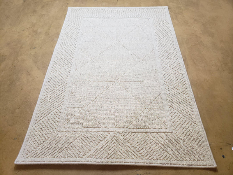 3x5 Karastan Sisal Rug Collection, Design 379/80504, Sambava II, 3'6 x 5'3, Beige Karastan Rug with Label, Authentic Karastan, Entryway Rug by Jewel Rugs
