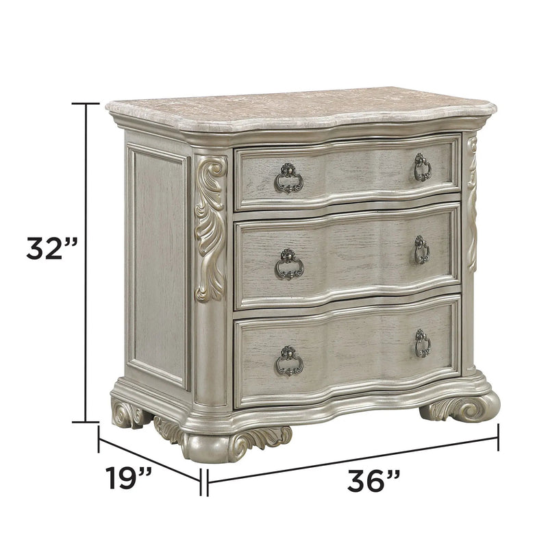 Bella - Nightstand - Champagne by HouseOfZazla