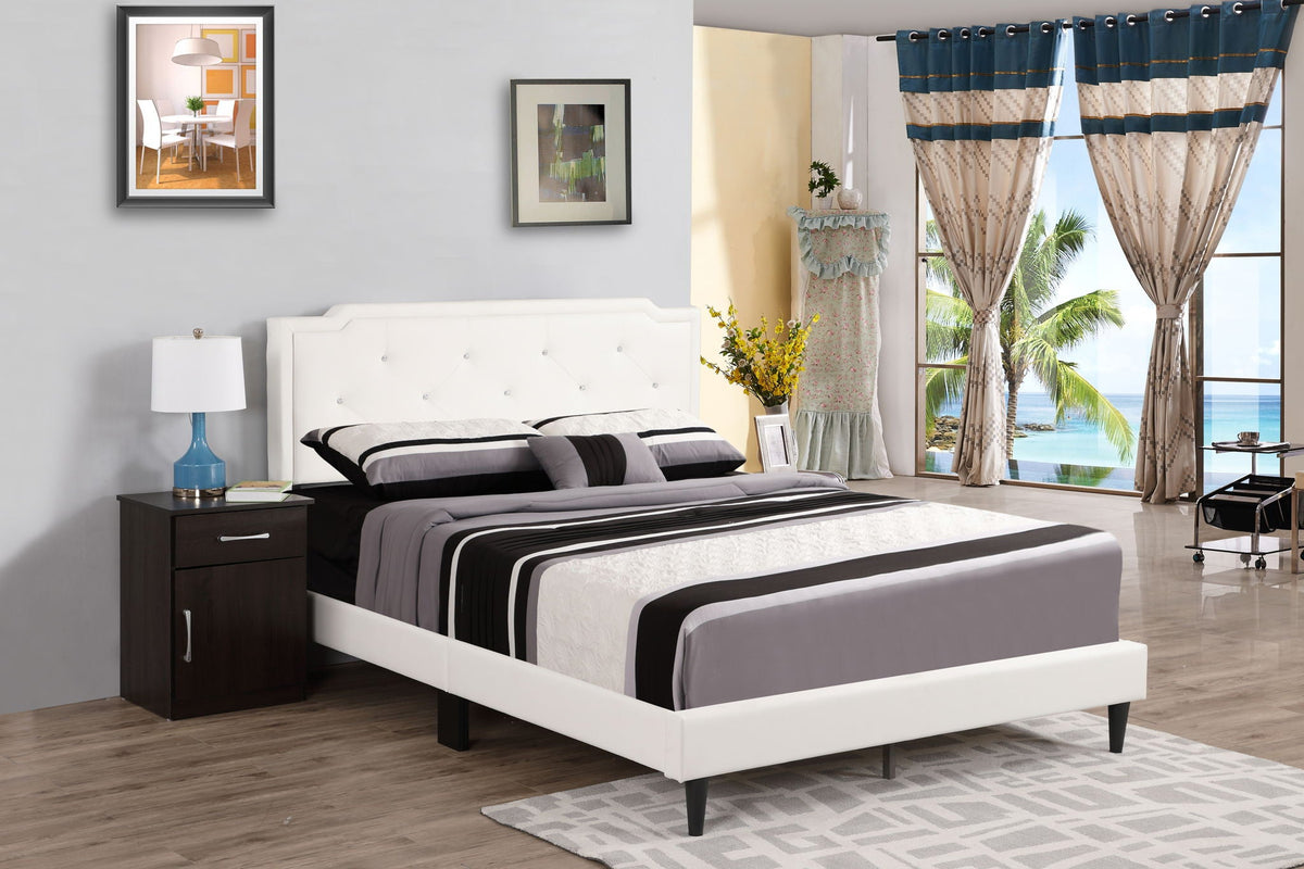 Button Tufted Upholstered Bed with Charming Design - Multiple Colors, photo 4 of 40