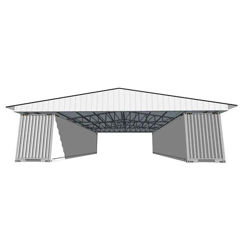 40FT x 36FT Container Roof Kit – Heavy-Duty Steel Shelter by HouseOfZazla