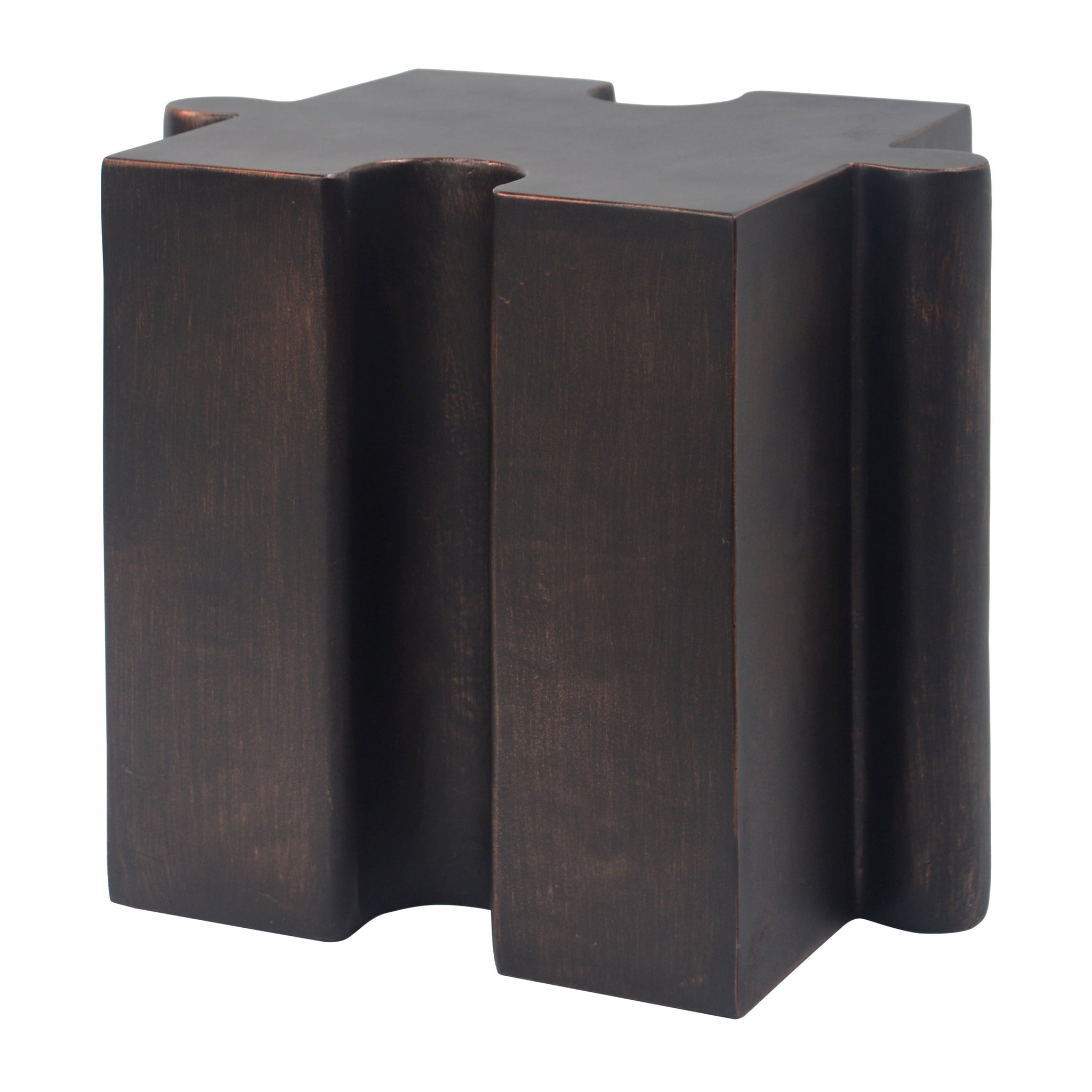 Puzzle Art Side Table, Modular Concave Edge MGO Table by HouseOfZazla