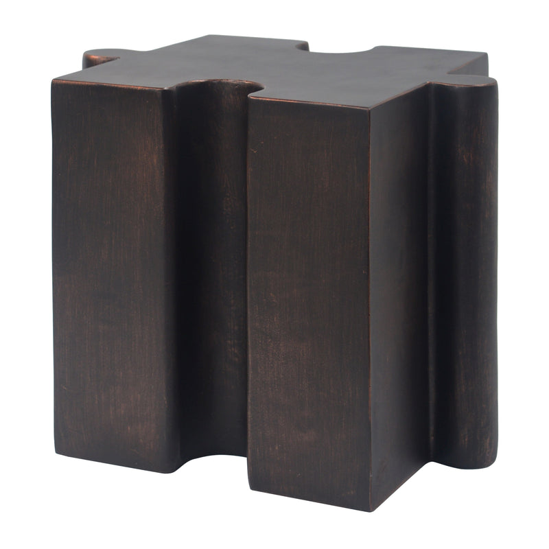 Puzzle Art Side Table, Modular Concave Edge MGO Table by HouseOfZazla