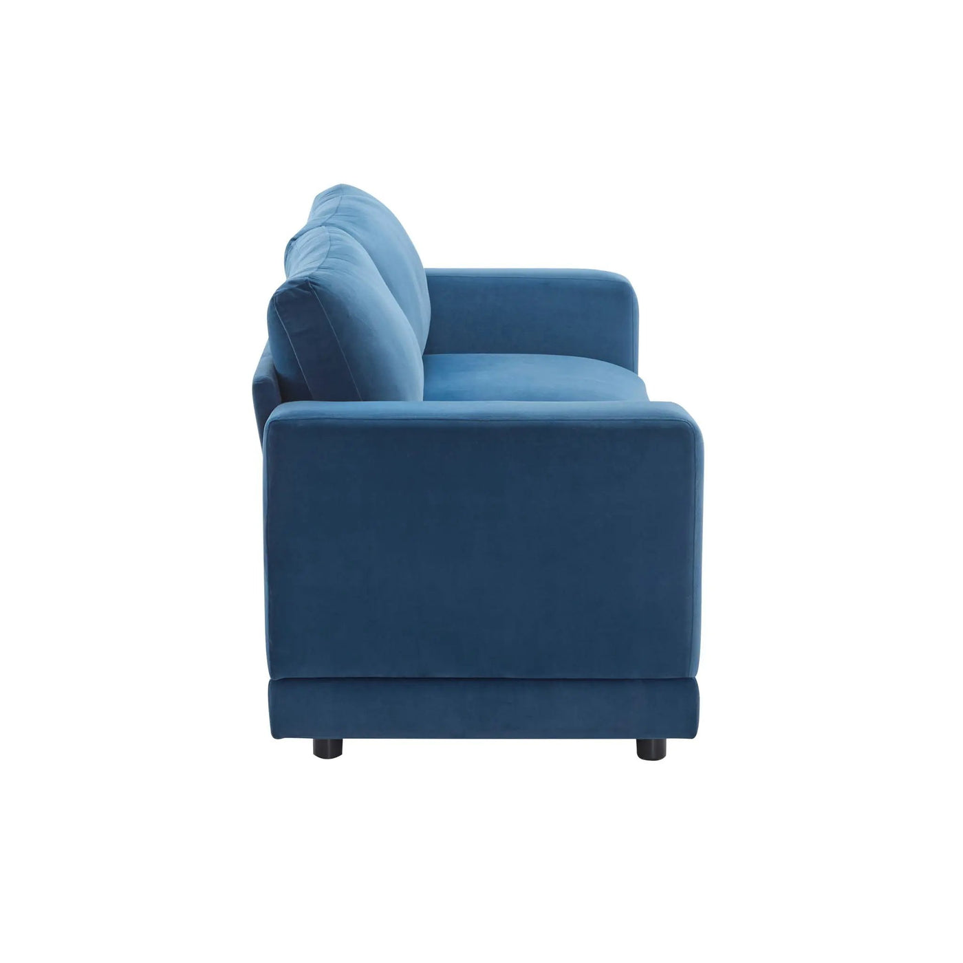 Modern Square Arm Sofa With Soft Fabric Upholstery, Deep Cushions by HouseOfZazla