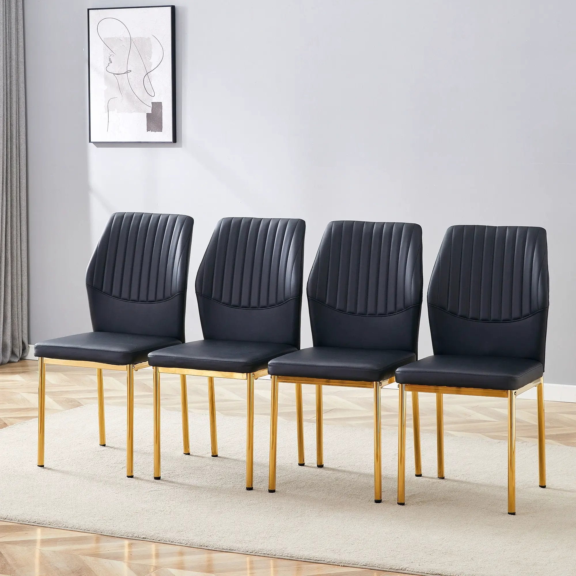 Luxury Simple Chair With Metal Leg by Unique Piece Furniture