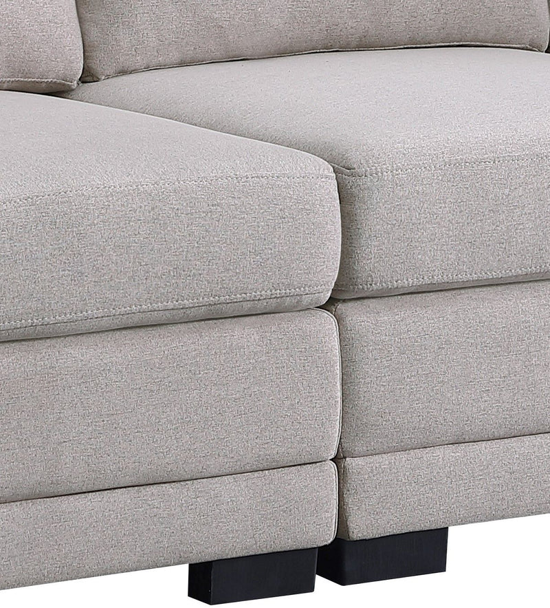 Light Gray Loveseat with Removable Cushions - Kristin, photo 3 of 5