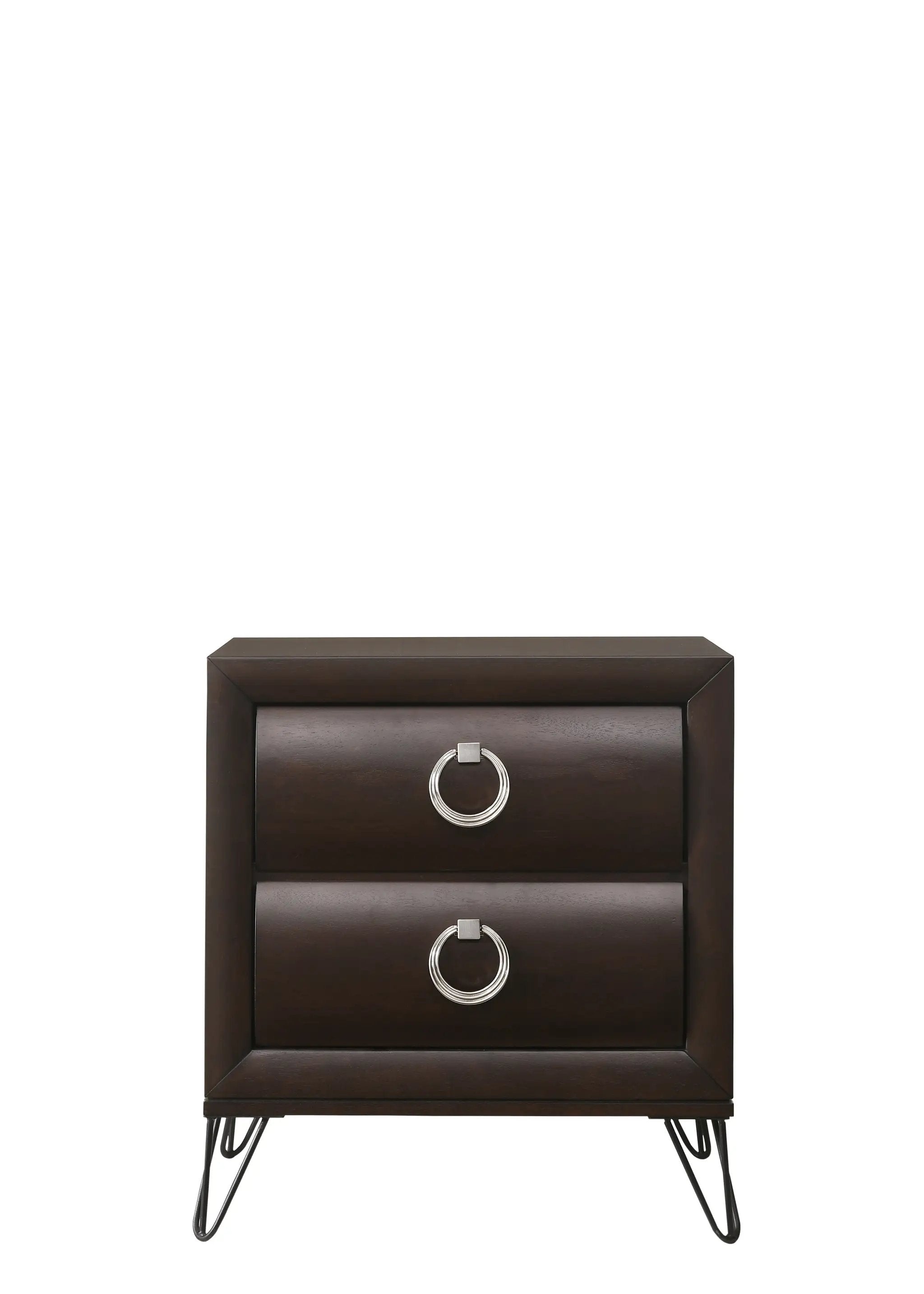 Tablita Dark Merlot Finish Nightstand by HouseOfZazla