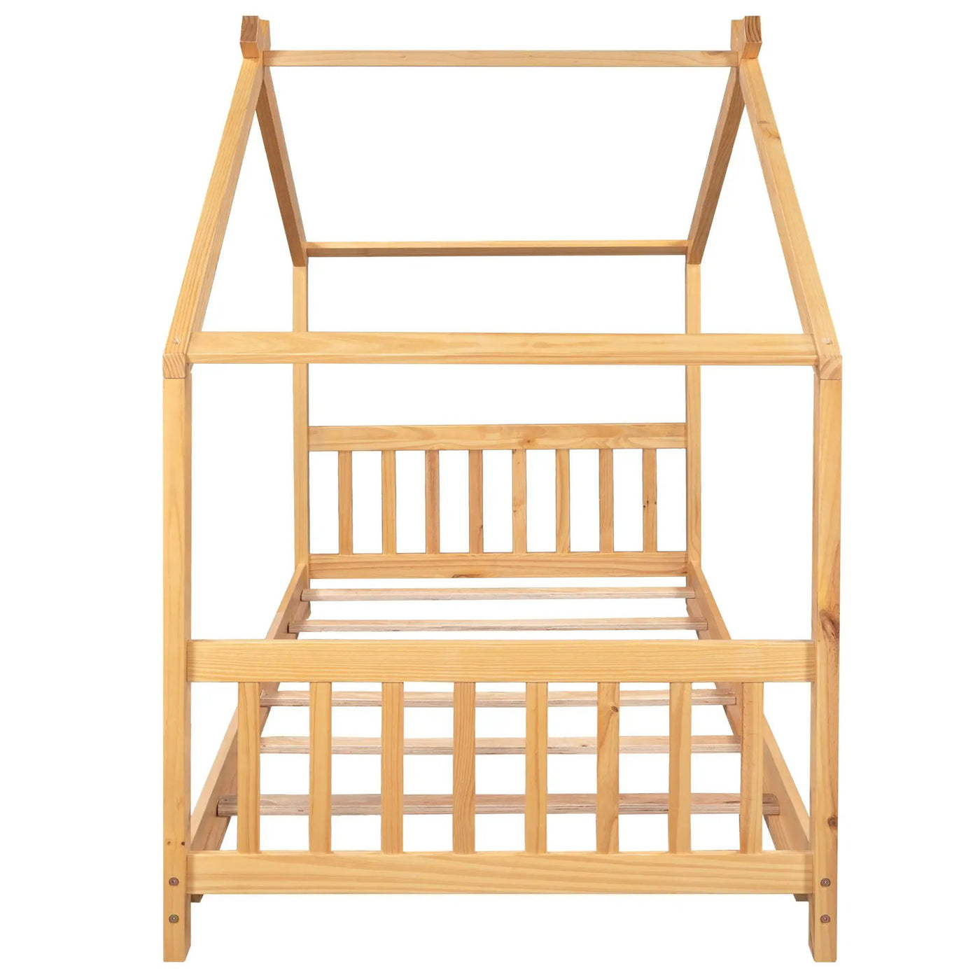 House Platform Bed With Headboard And Footboard, Roof Design by HouseOfZazla