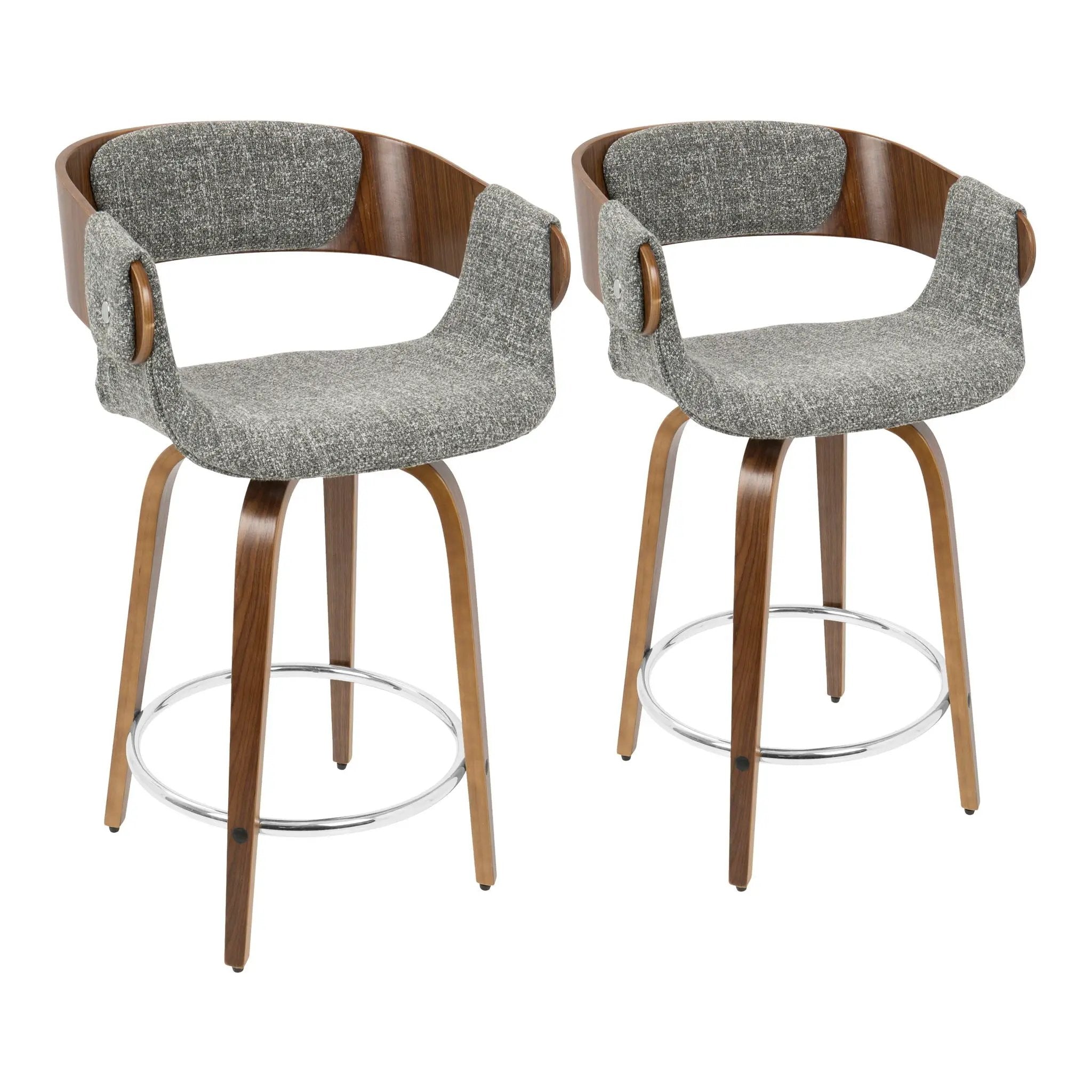 Elisa - Mid Century Modern Counter Stool (Set of 2) by HouseOfZazla