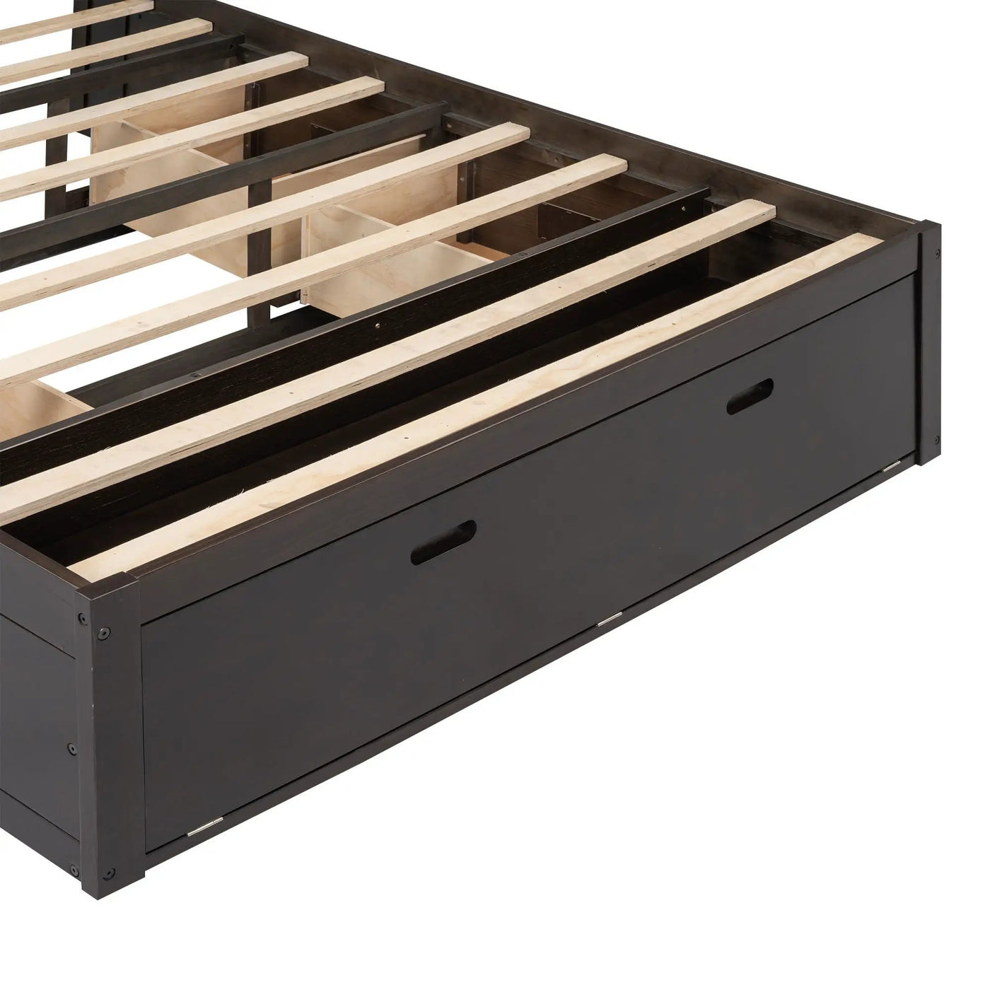Platform Bed With Storage Headboard, Shoe Rack And 4 Drawers by HouseOfZazla