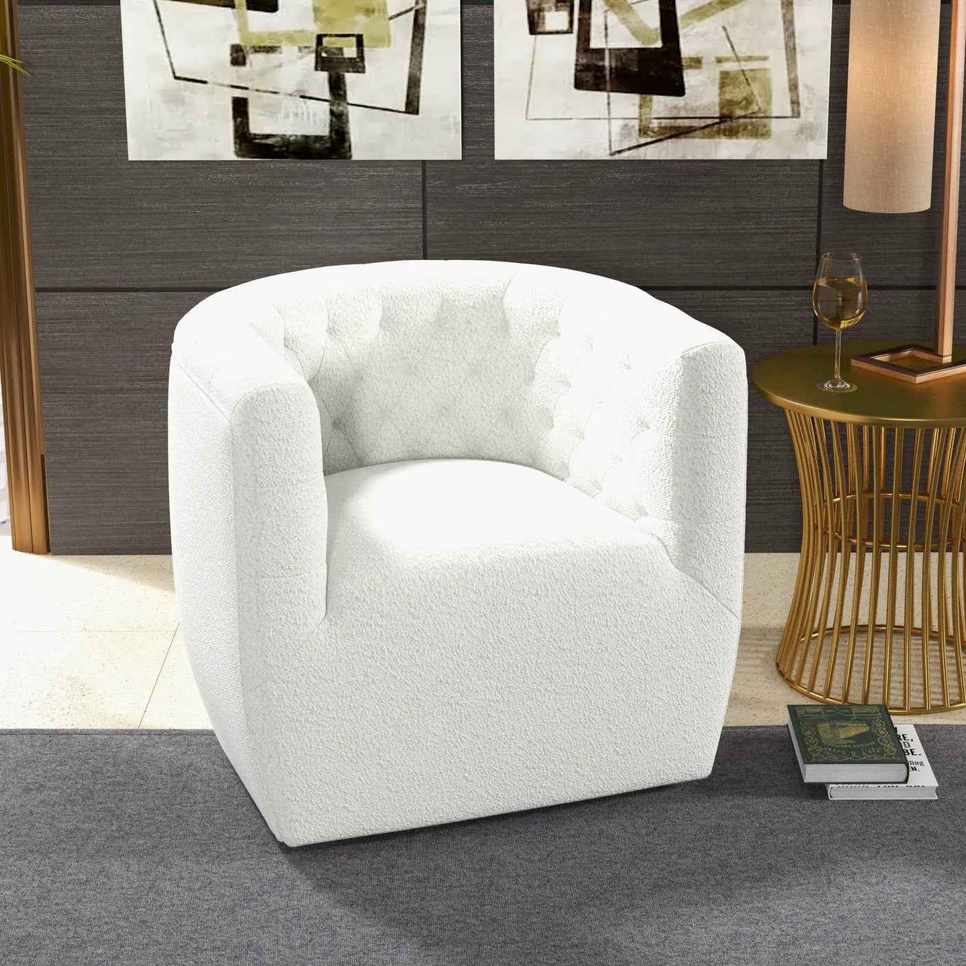 Delaney - Ergonomic Design Swivel Chair by HouseOfZazla