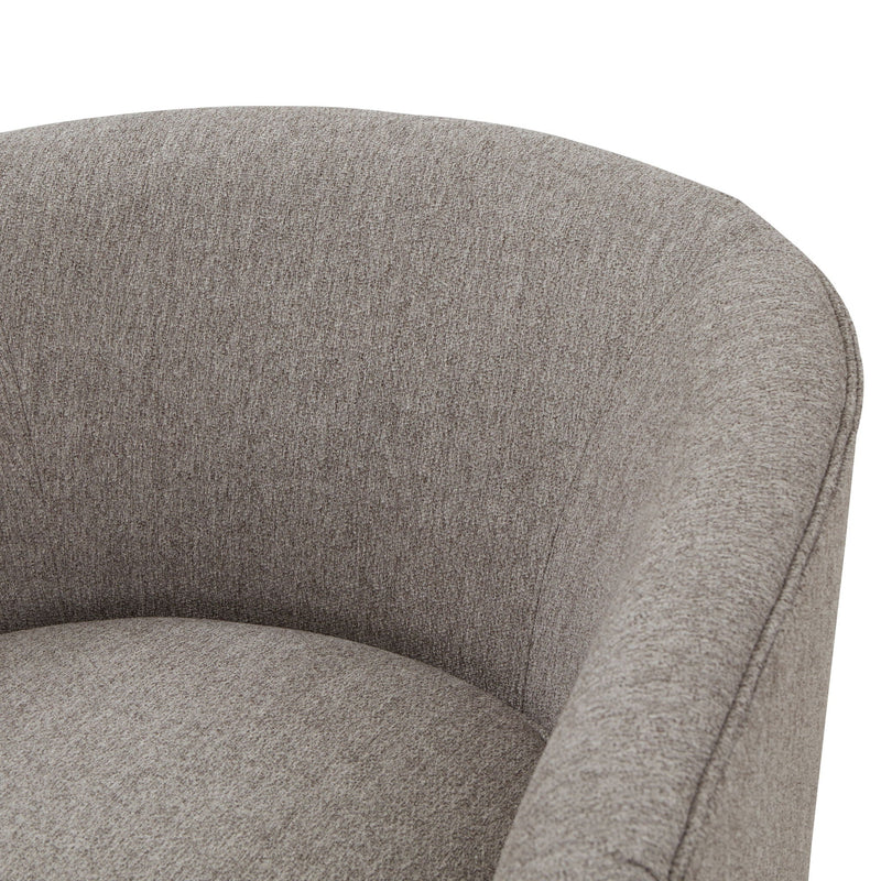 Miramar - Swivel Barrel Chair With Wooden Base by HouseOfZazla