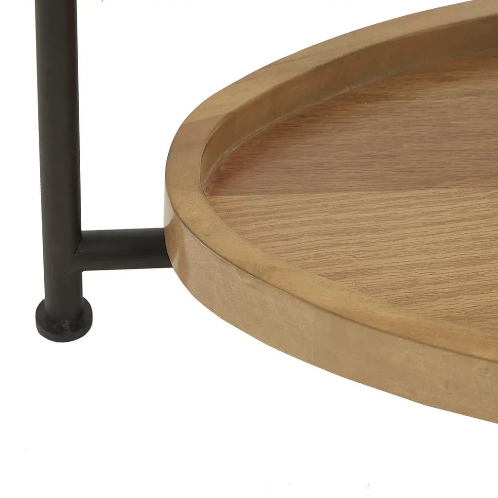 Monte Oval White/Natural Coffee Table by BLAKHOM