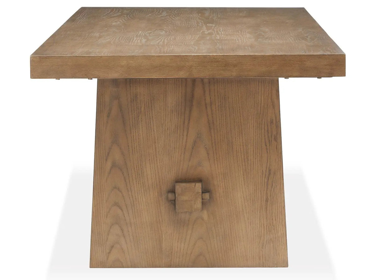 Lindon - Trestle Dining Table - Light Brown, photo 3 of 7