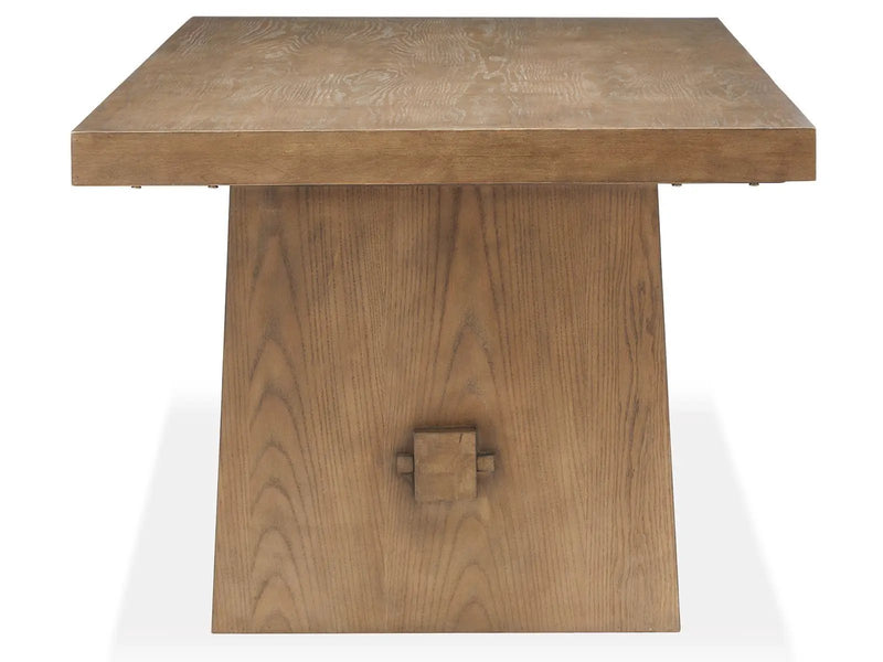 Lindon - Trestle Dining Table - Light Brown, photo 3 of 7
