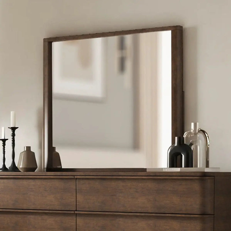 Zoey - Mirror - Brown Oak by Unique Piece Furniture